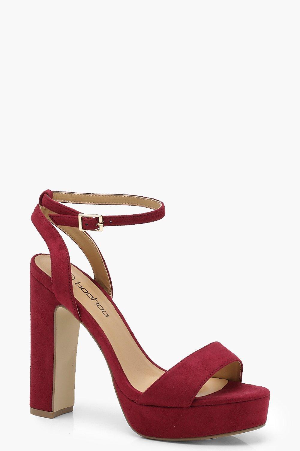 boohoo red heels