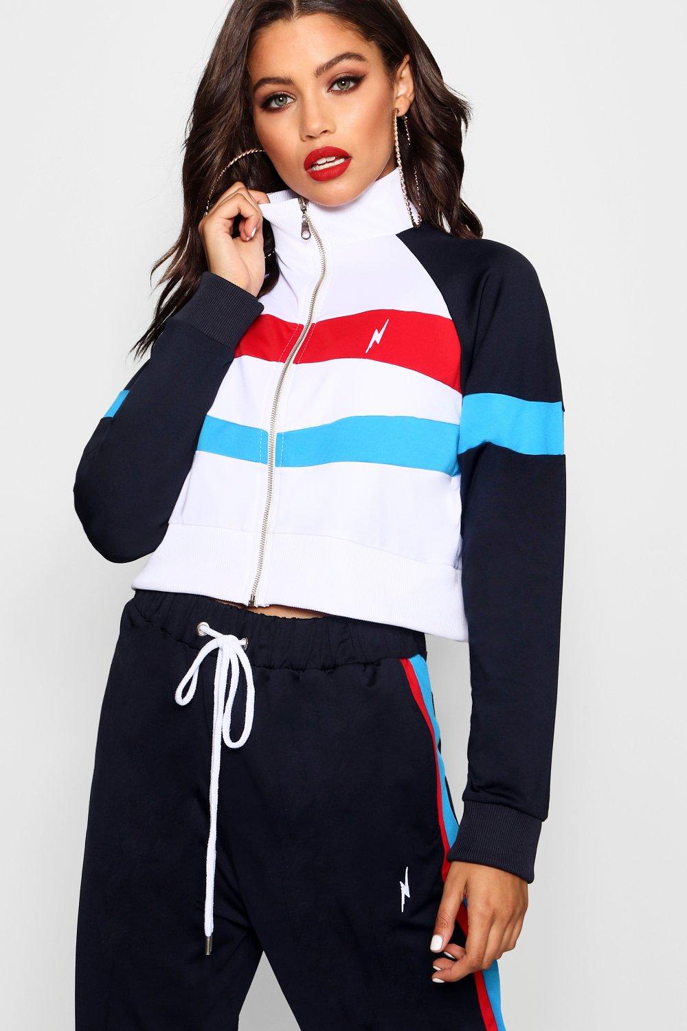 cropped track top