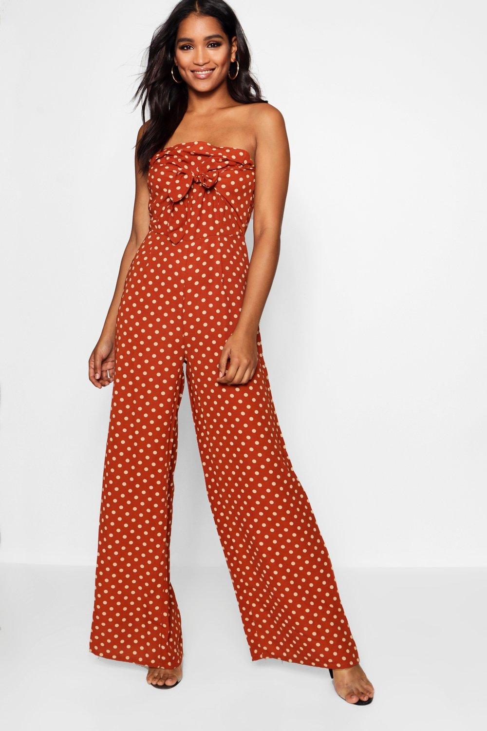 boohoo orange jumpsuit