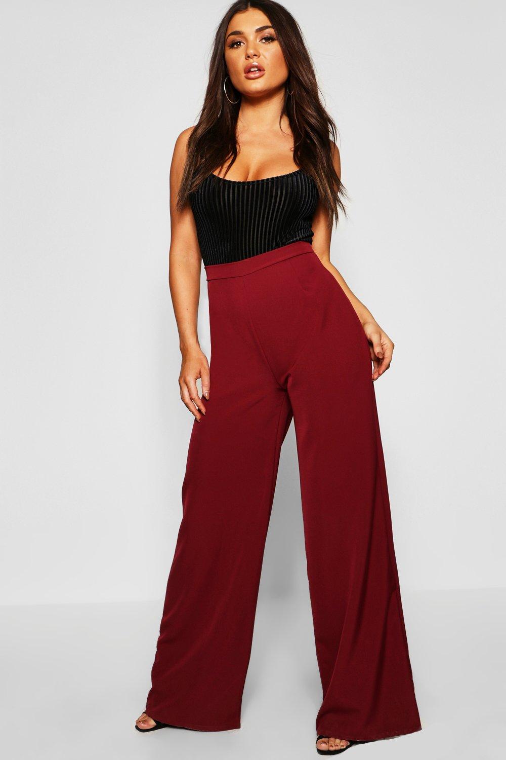 high waisted wide leg pants