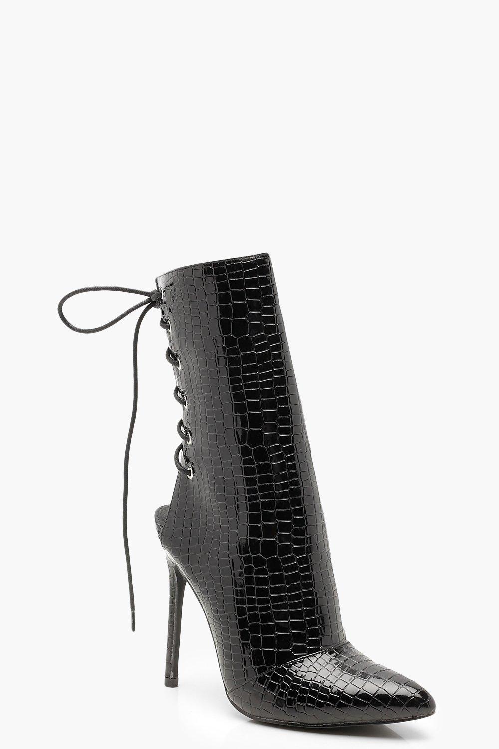 lace up croc boots