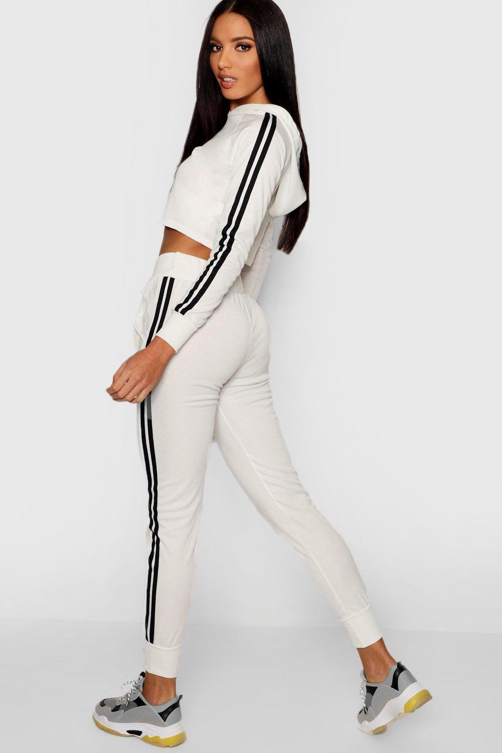 

Спортивный костюм в полоску, White