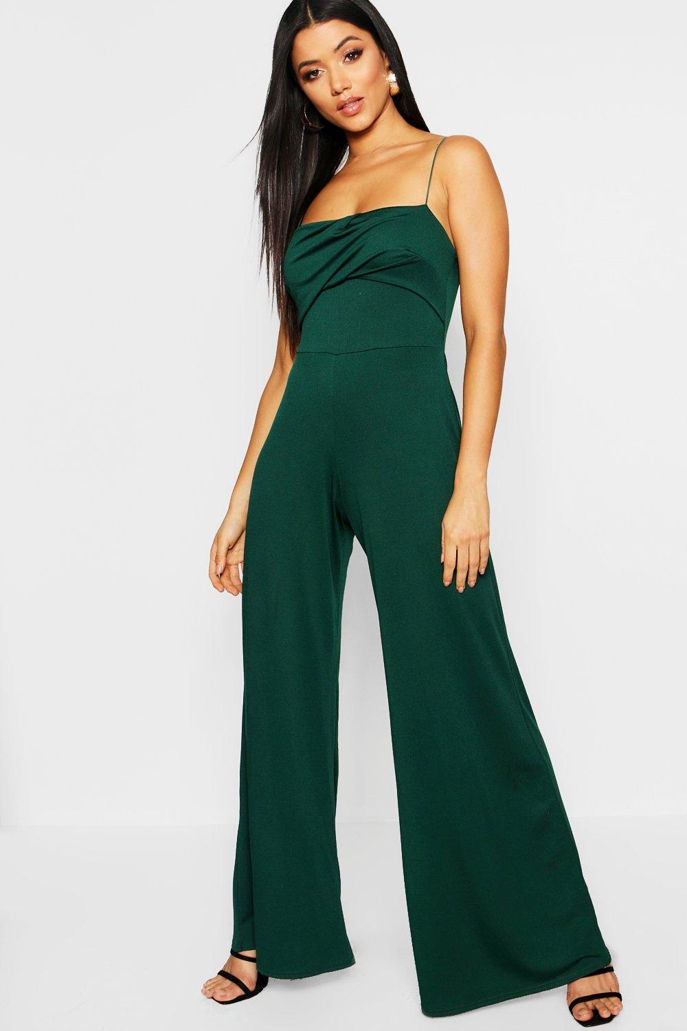 square neck wide leg jumpsuit
