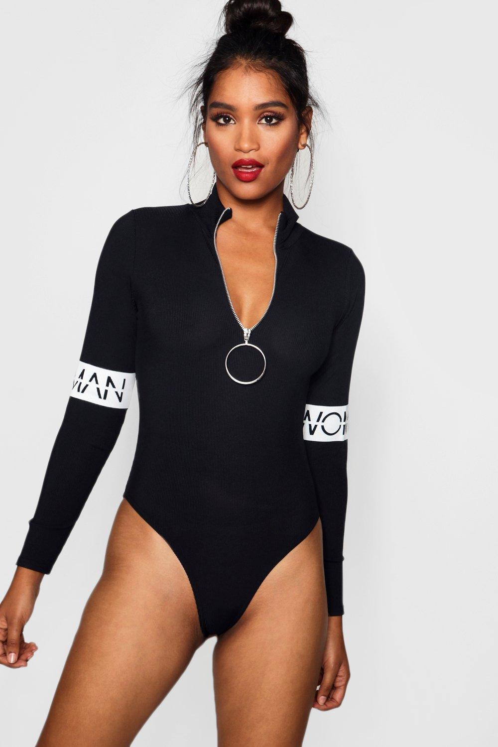 zip front bodysuit