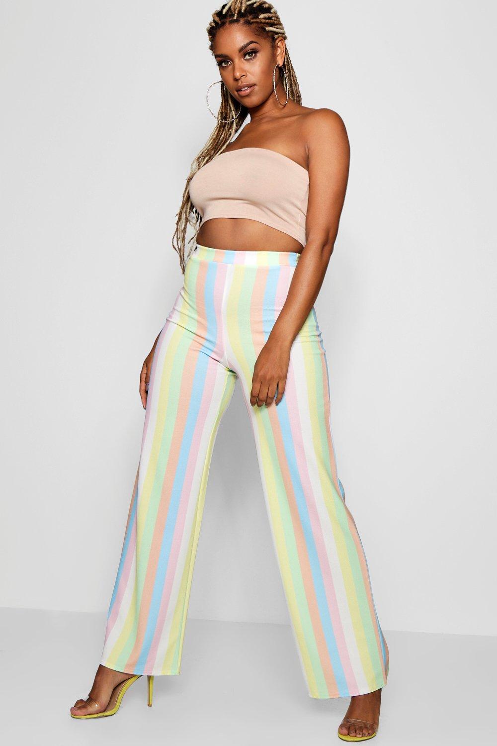 boohoo striped trousers
