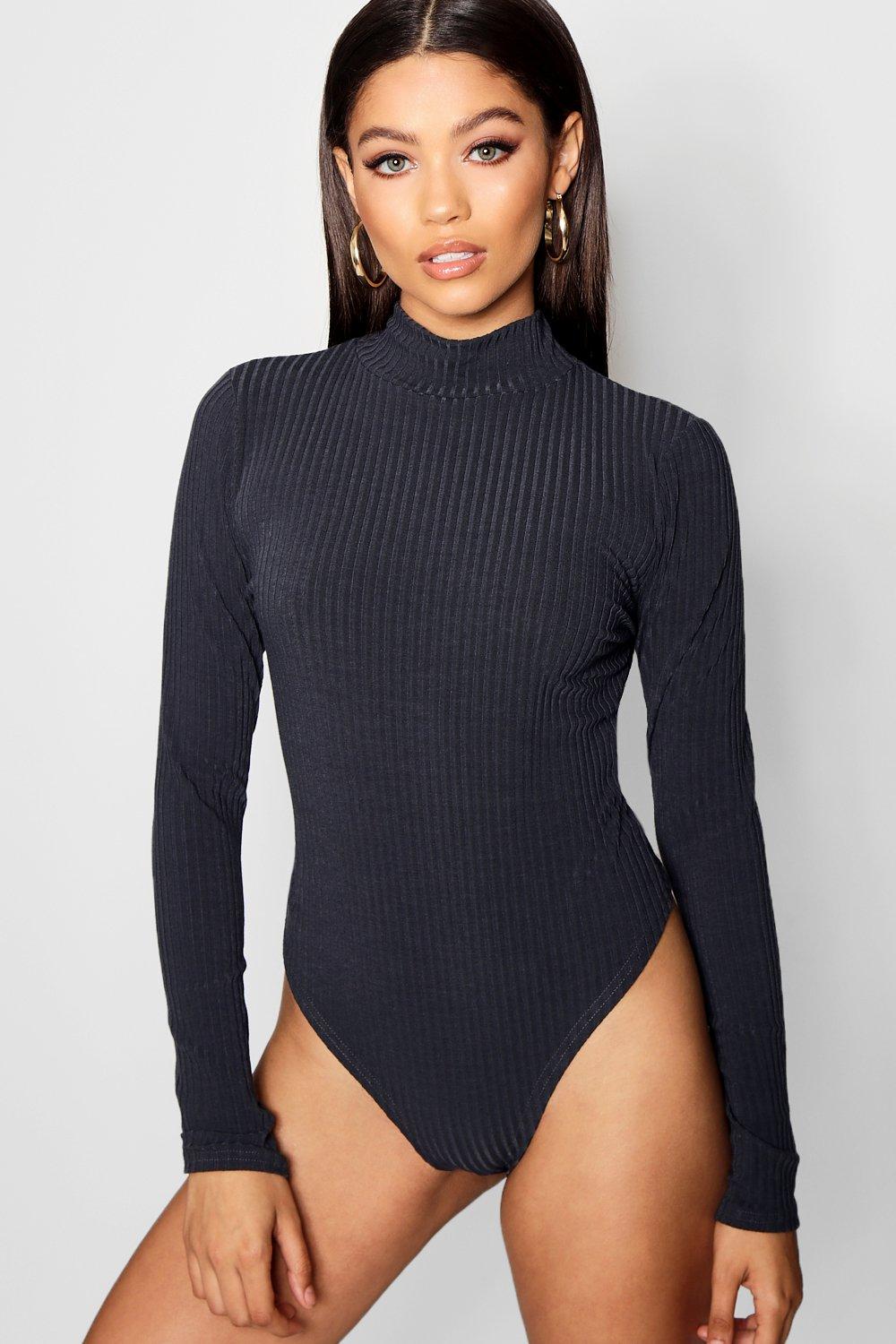 long sleeve thong bodysuit