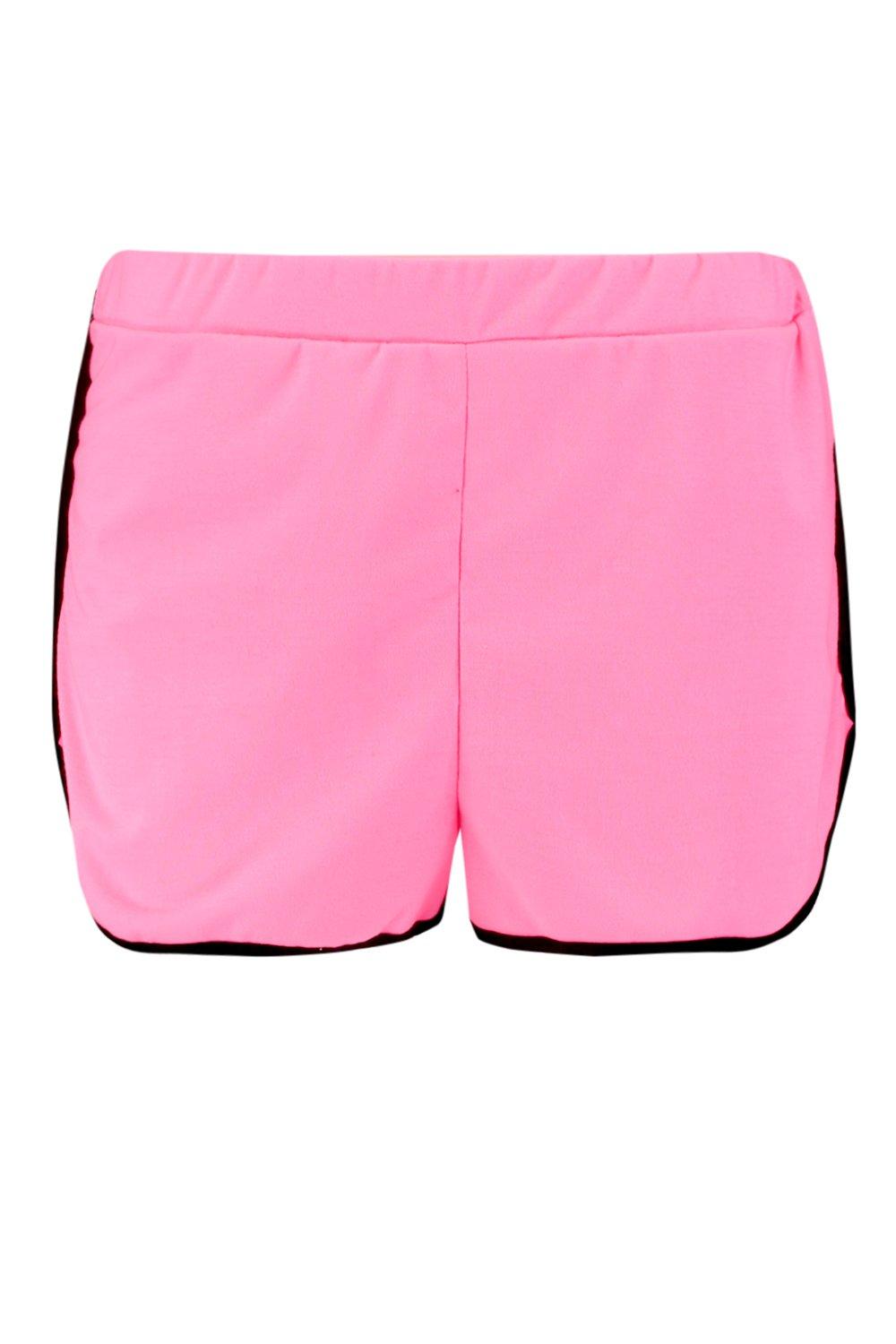 pink runner shorts