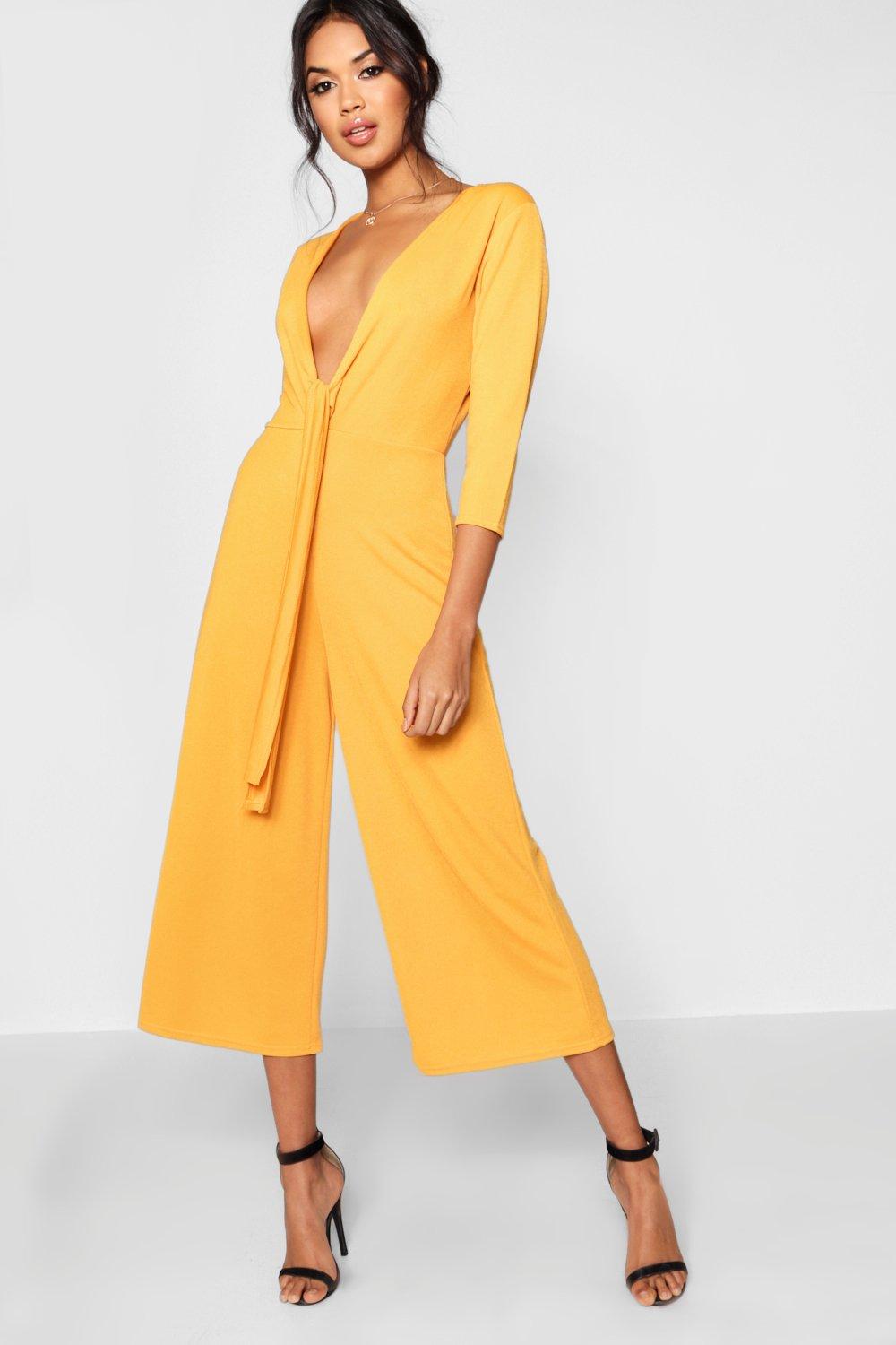 plunge culotte jumpsuit