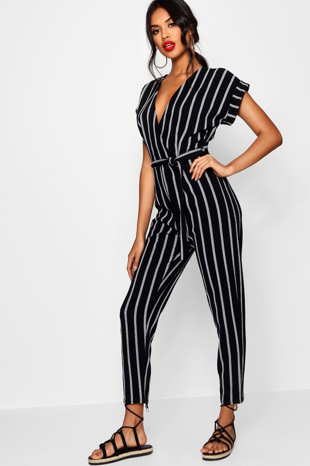 tie belt jumpsuit