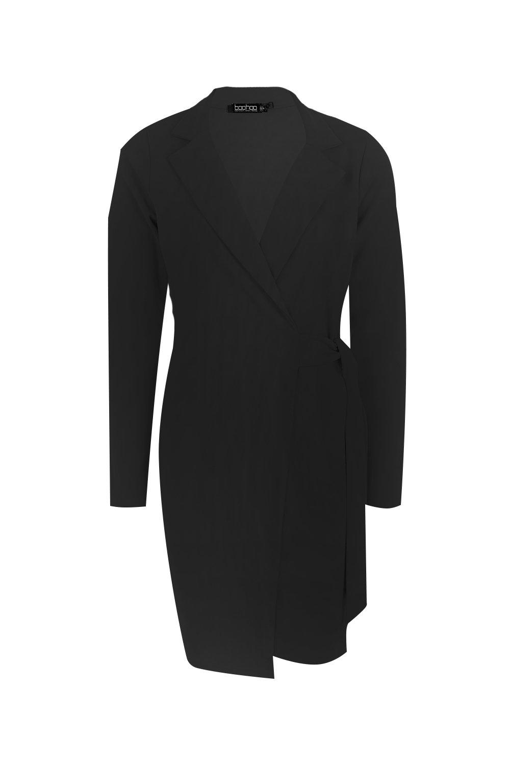 boohoo tie side blazer dress