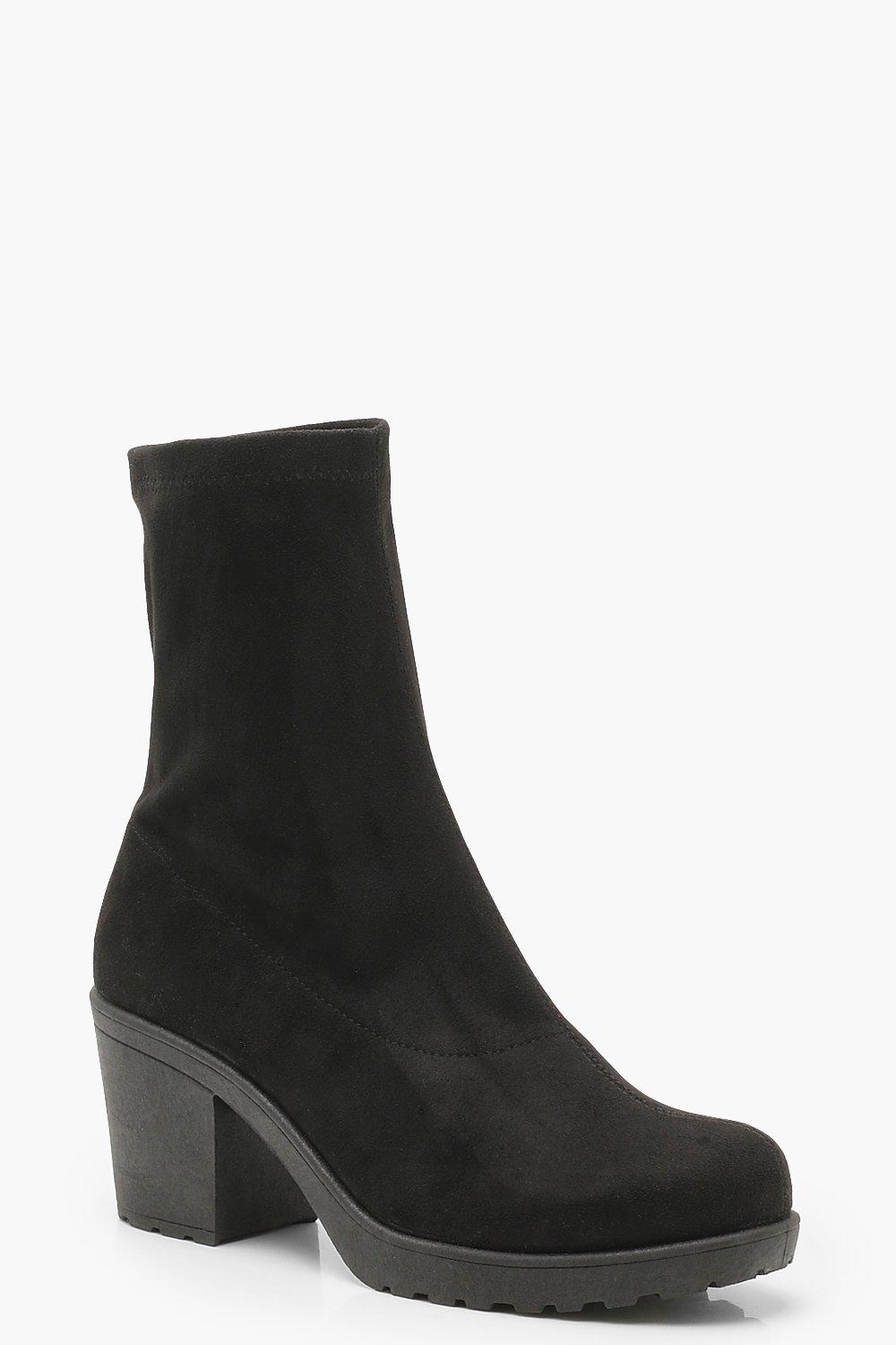 wide width sock boots