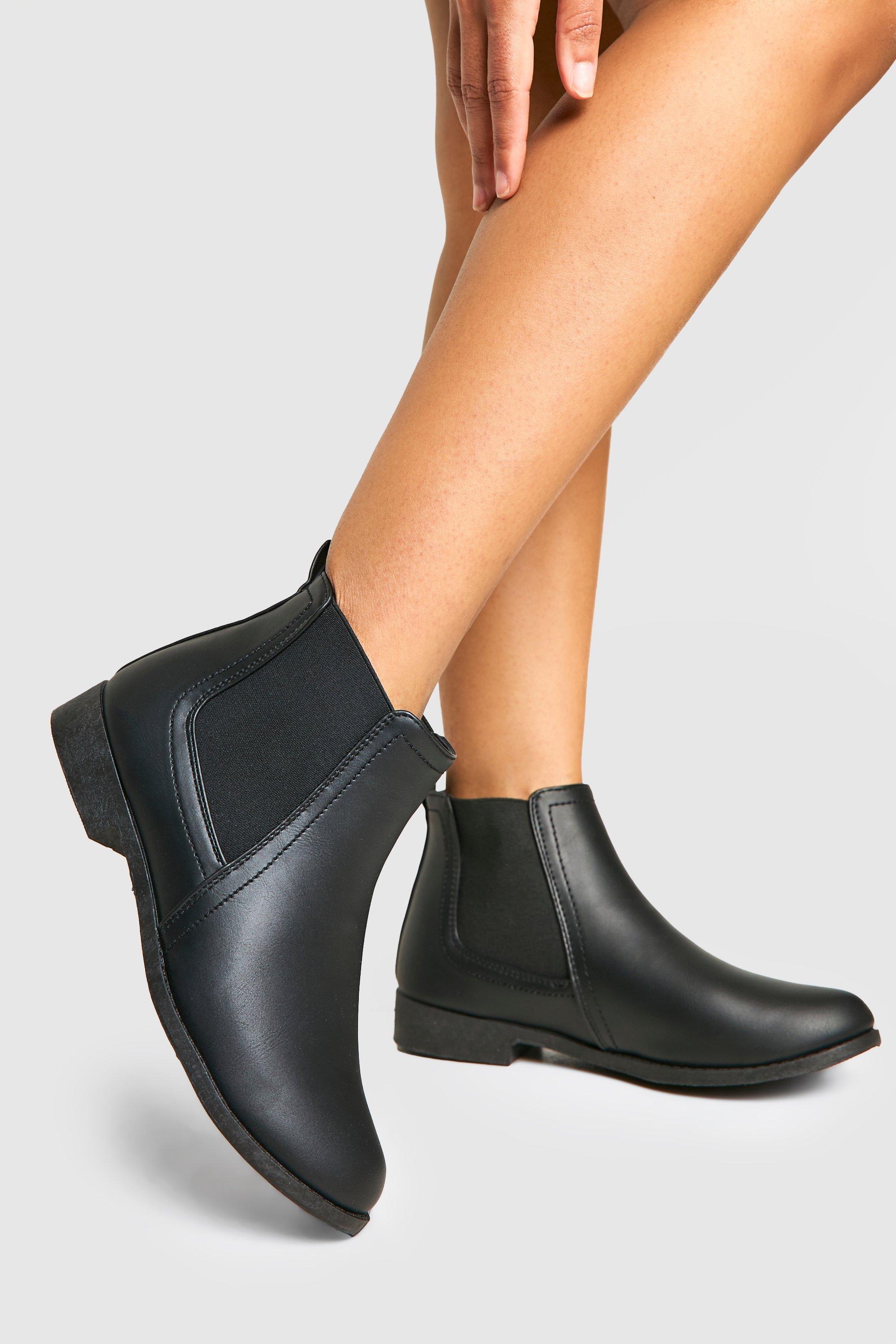 flat chelsea boot