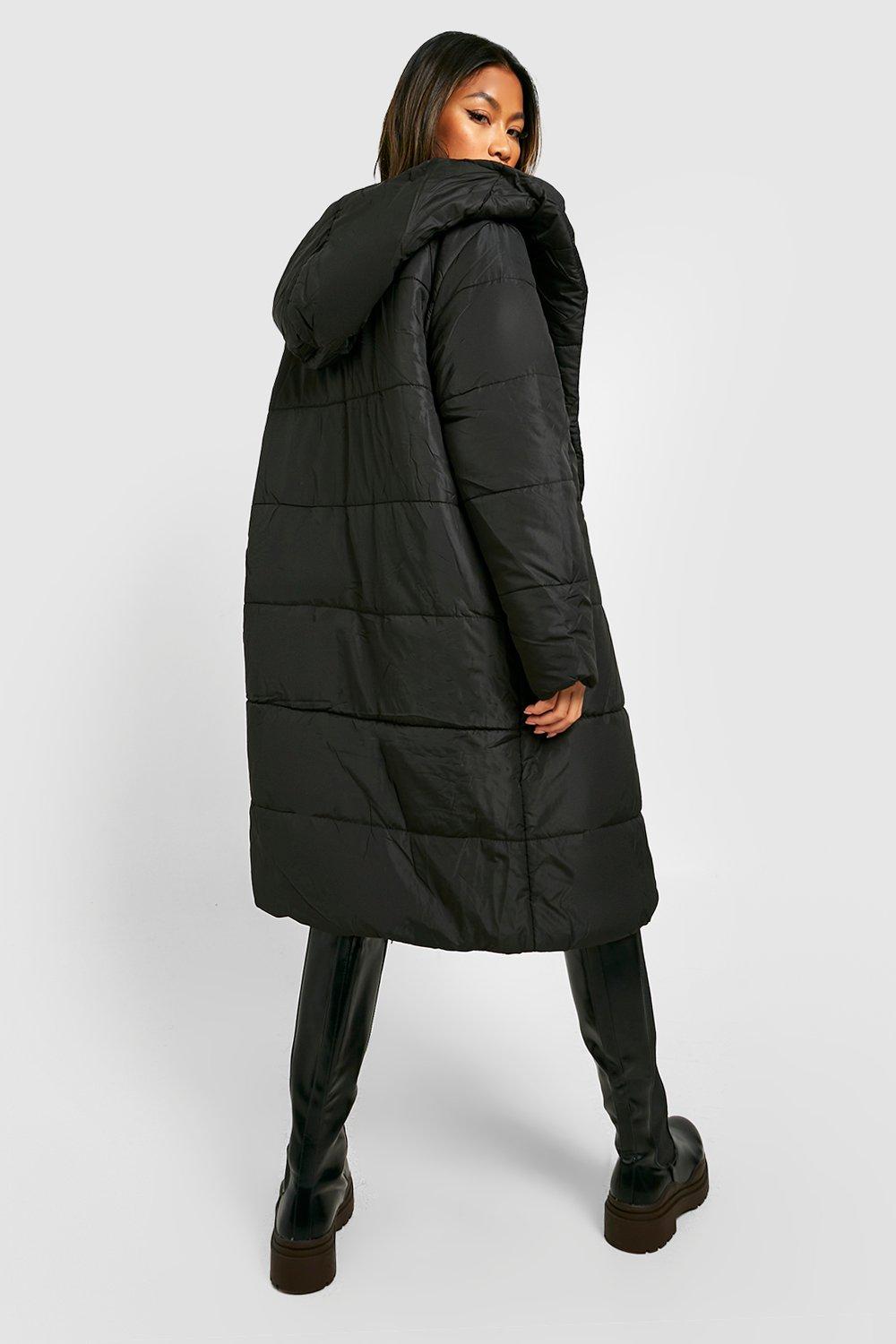 Wrap Duvet Coat Boohoo Uk