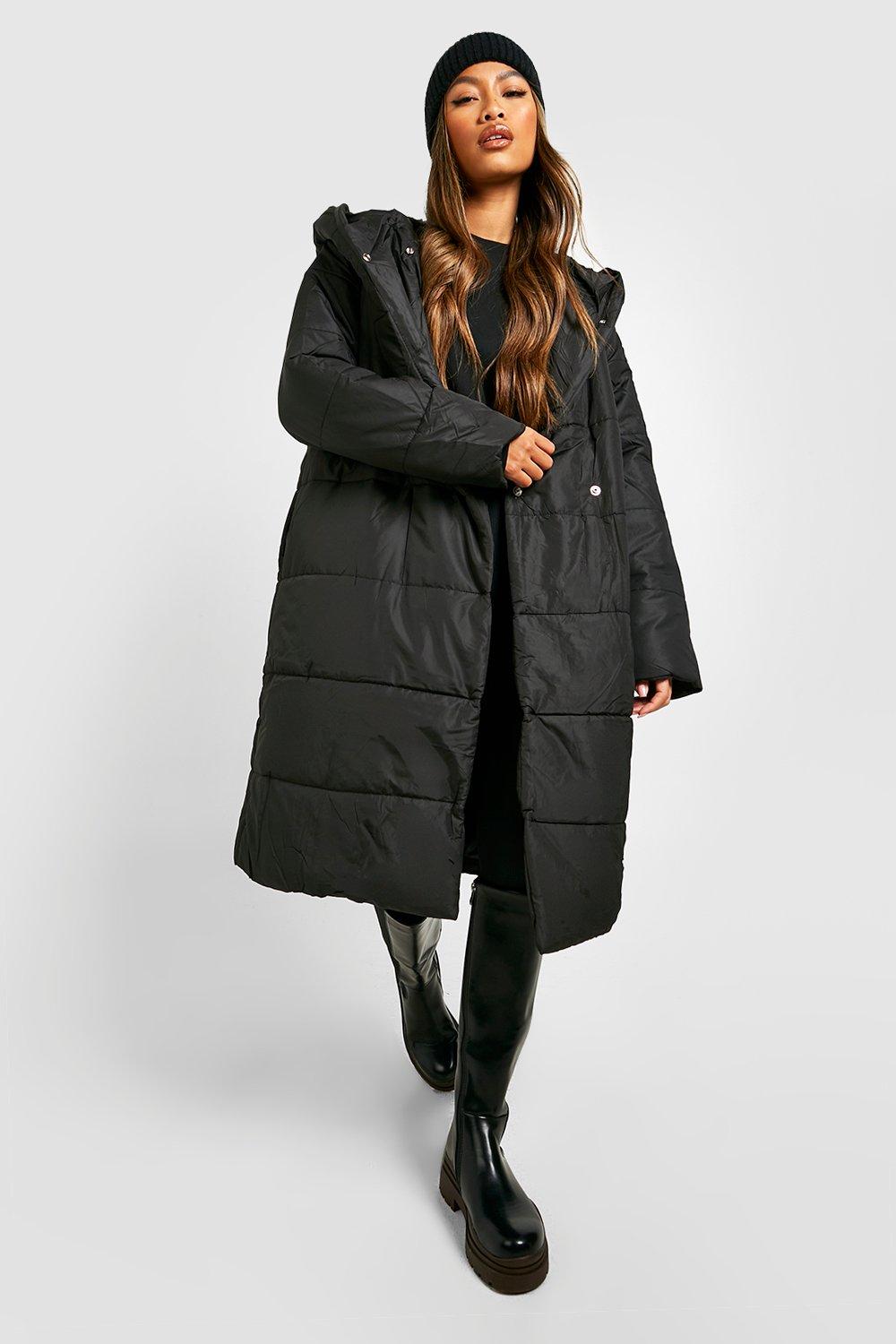 Wrap Duvet Coat Boohoo Uk