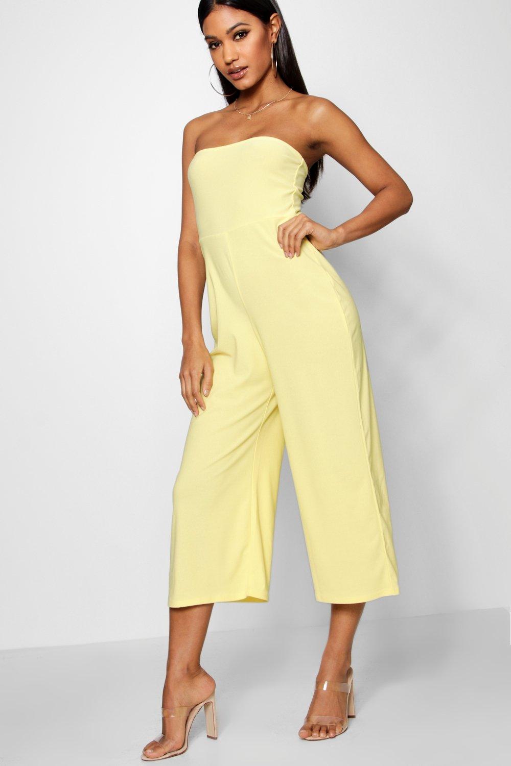 yellow jumpsuit boohoo