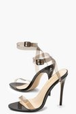 Pumps mit durchsichtigem Riemchen und minimalem Absatz | Boohoo Pumps mit durchsichtigem Riemchen und minimalem Absatz | Boohoo