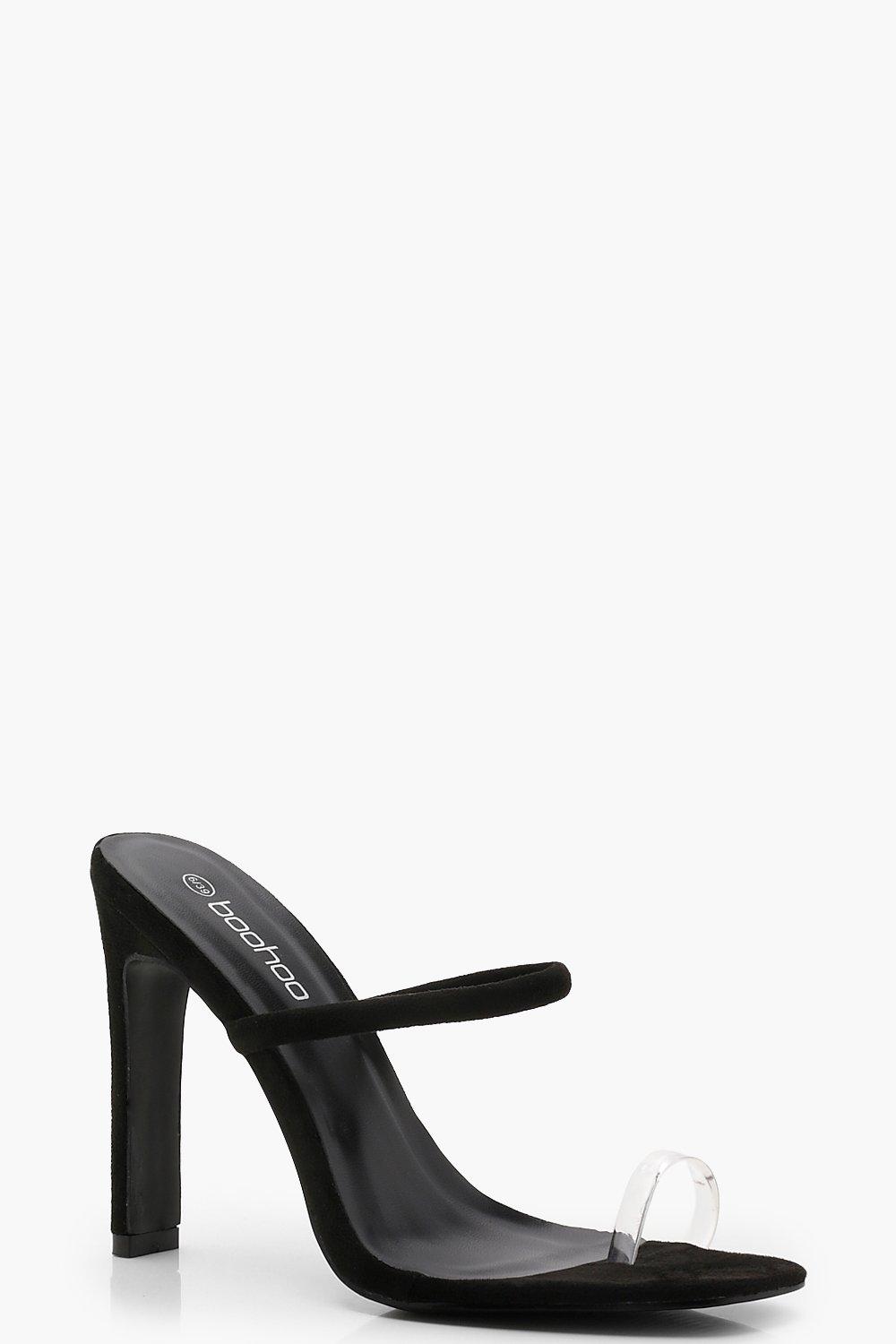 Boohoo Clear Toe Skinny Ring Skinny Toe Mule Heels 5d4650 Boohoo Clear Toe Skinny Ring Skinny Toe Mule Heels 5d4650