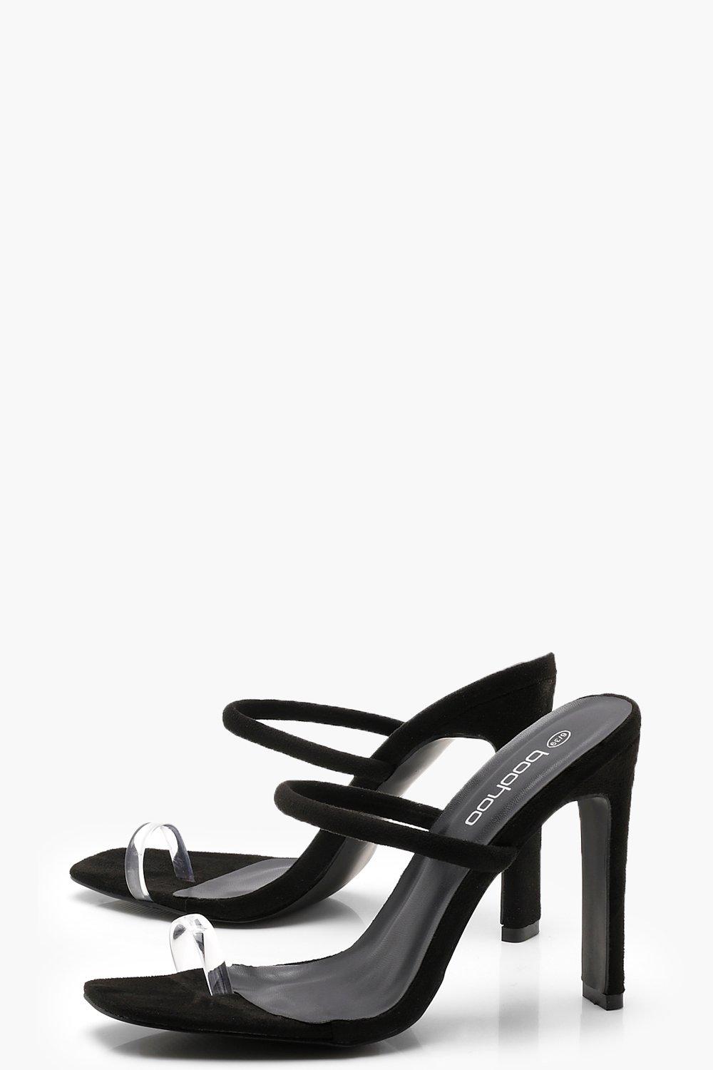 Boohoo Clear Toe Skinny Ring Skinny Toe Mule Heels 5d4650 Boohoo Clear Toe Skinny Ring Skinny Toe Mule Heels 5d4650