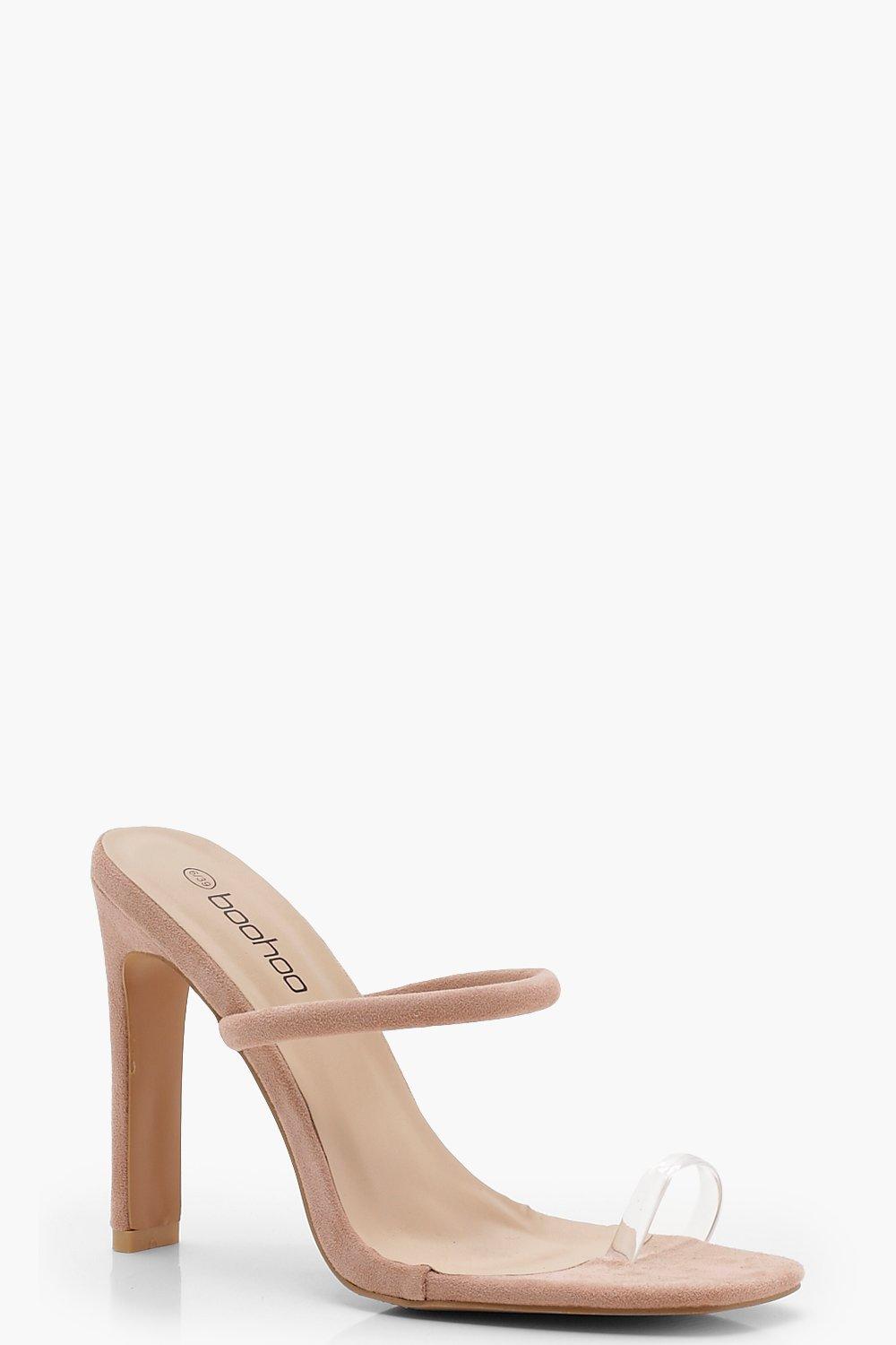 Boohoo Clear Toe Skinny Ring Skinny Toe Mule Heels 5d4650 Boohoo Clear Toe Skinny Ring Skinny Toe Mule Heels 5d4650