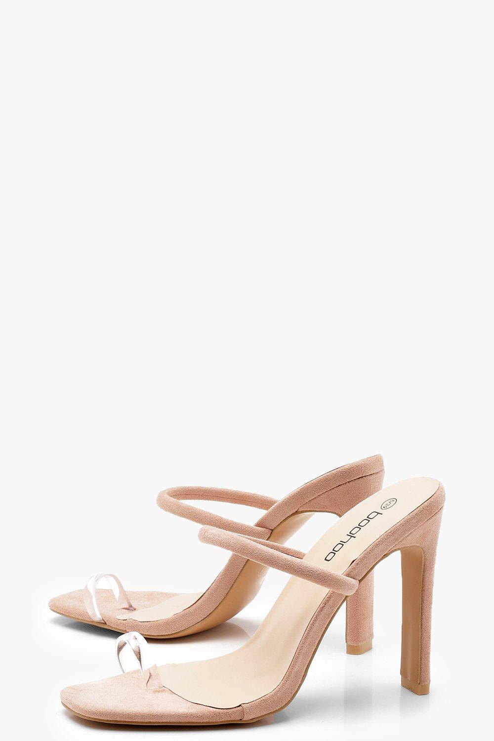 Boohoo Clear Toe Skinny Ring Skinny Toe Mule Heels 5d4650 Boohoo Clear Toe Skinny Ring Skinny Toe Mule Heels 5d4650