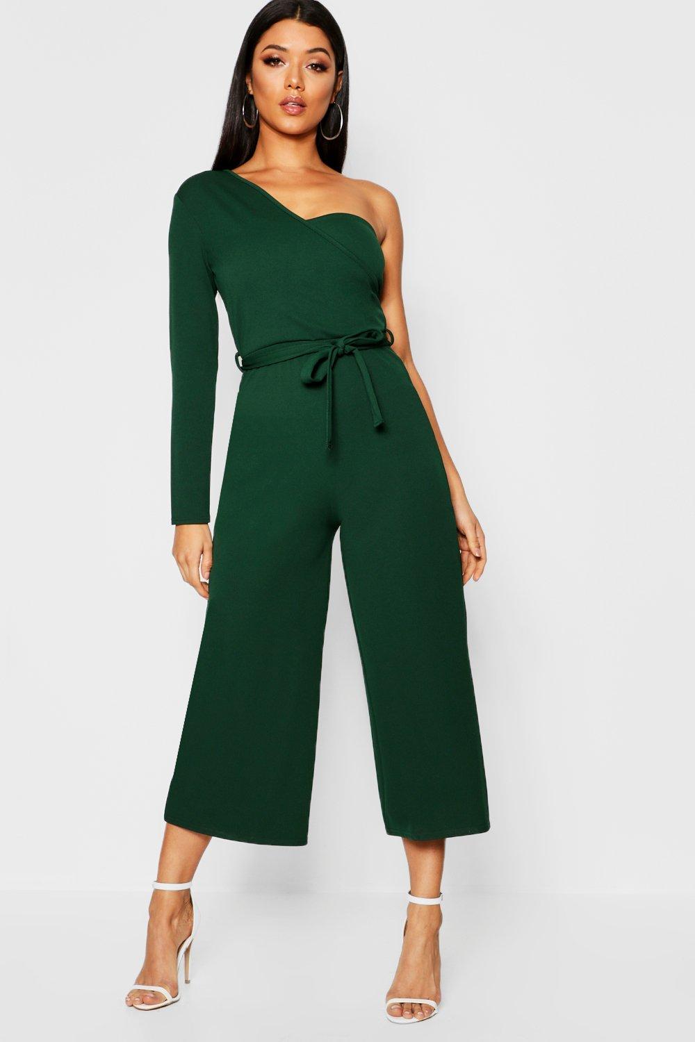 

Комбинезон с бюстье с открытым плечом Style, Green