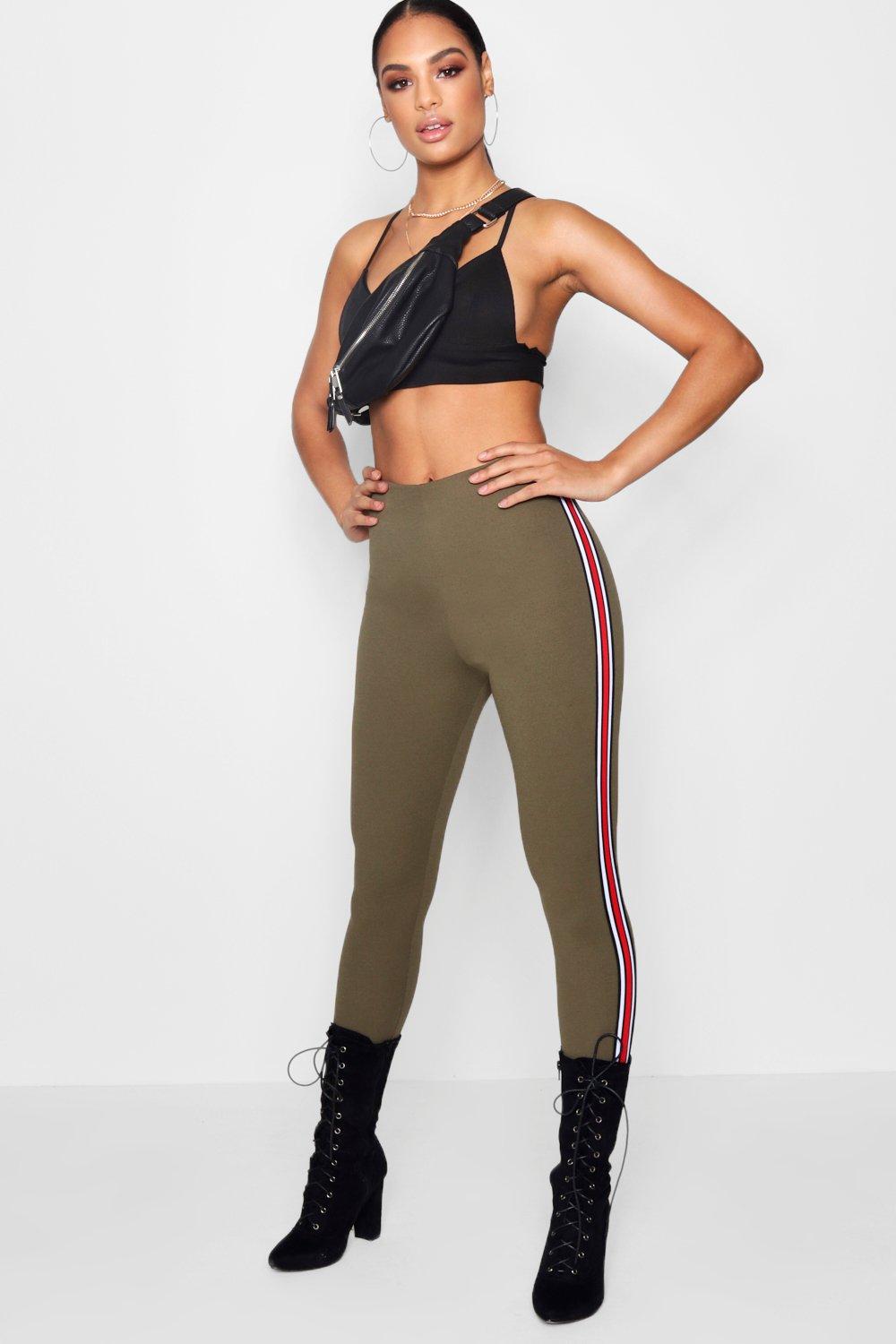 leggings stripe side