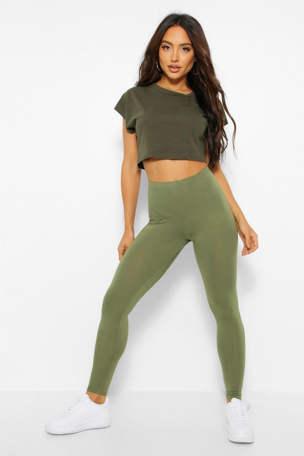 

Базовые леггинсы с высокой талией, Khaki