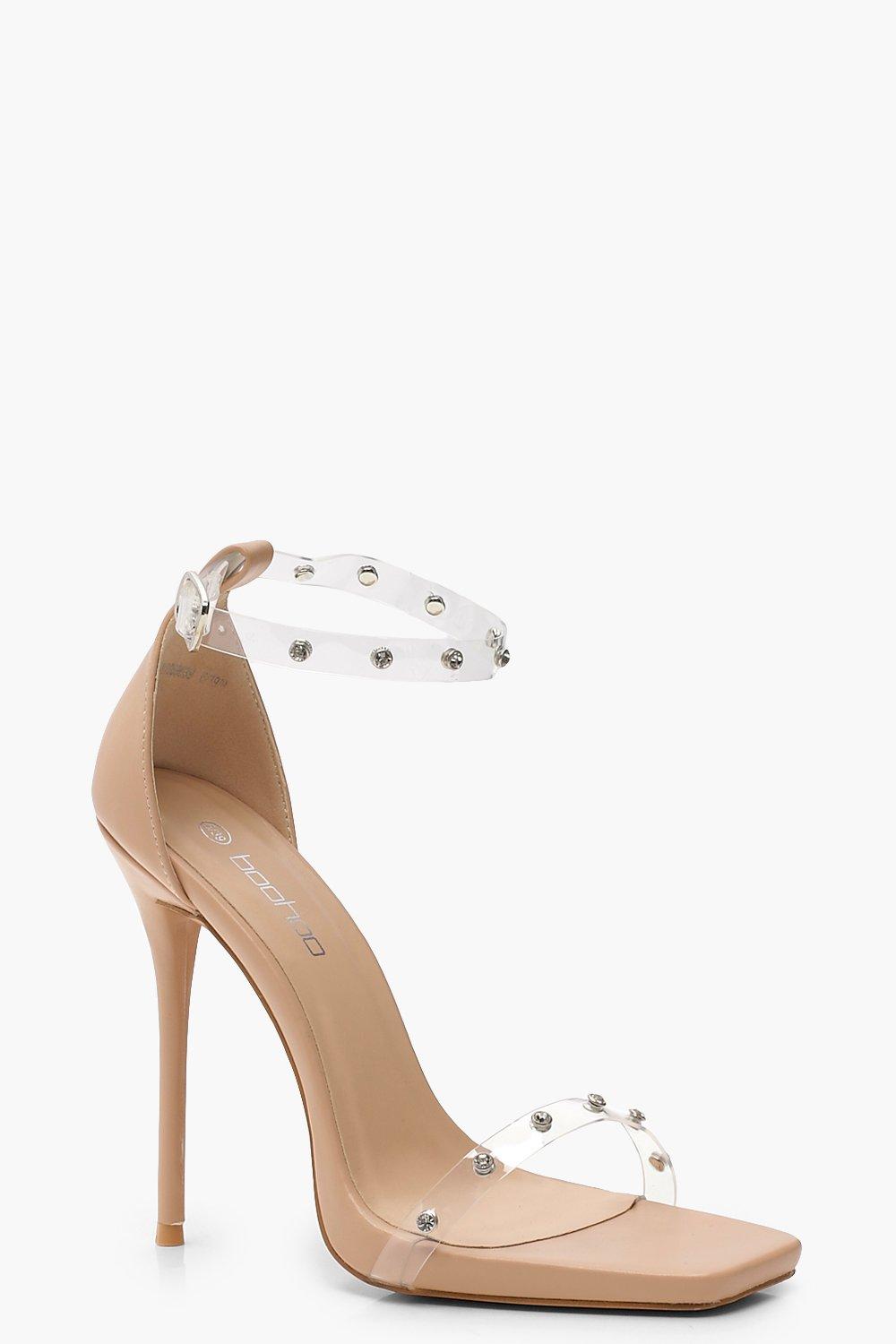 nude embellished heels