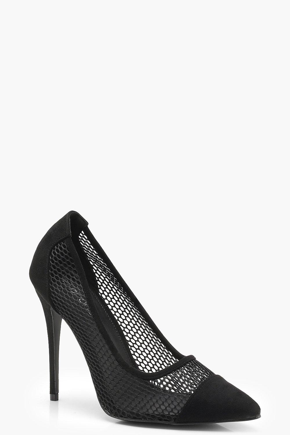 

Туфли-лодочки с сеточкой, Black