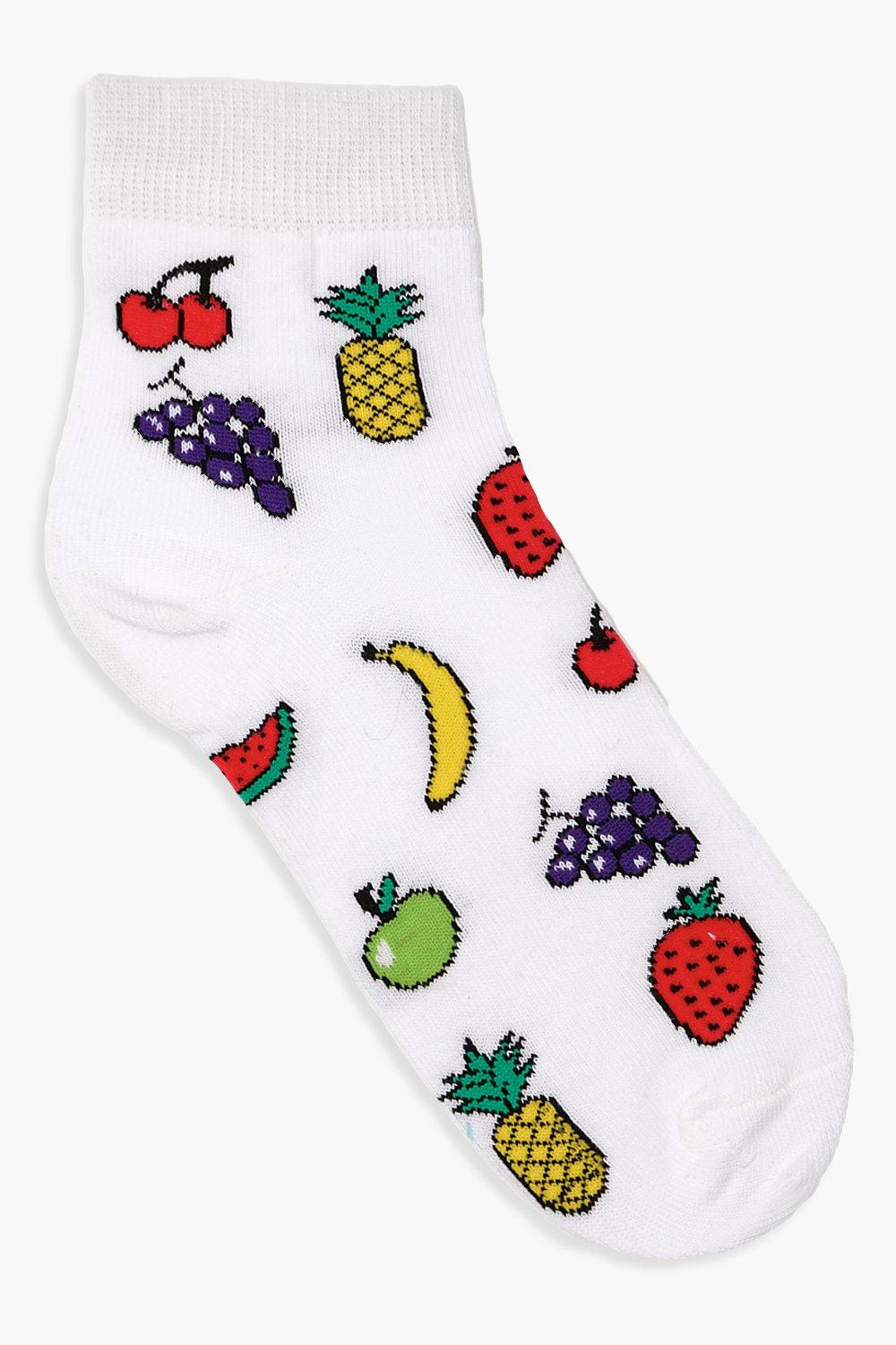 Fruit Bowl Ankle Socks | Boohoo