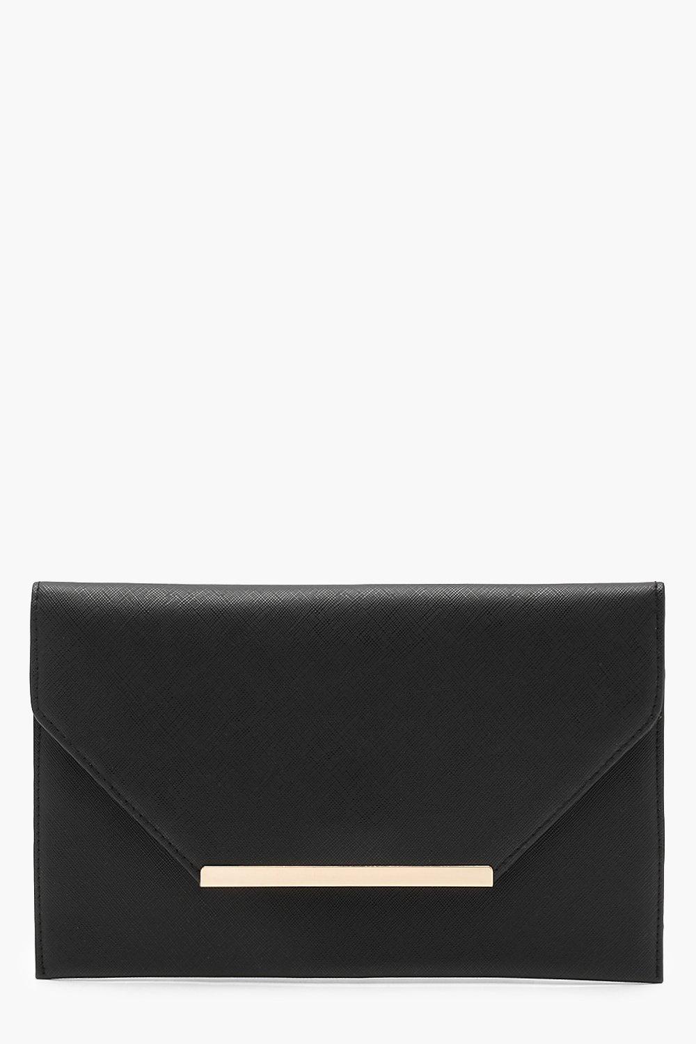 Womens Crosshatch Clutch Bag - Black - One Size, Black