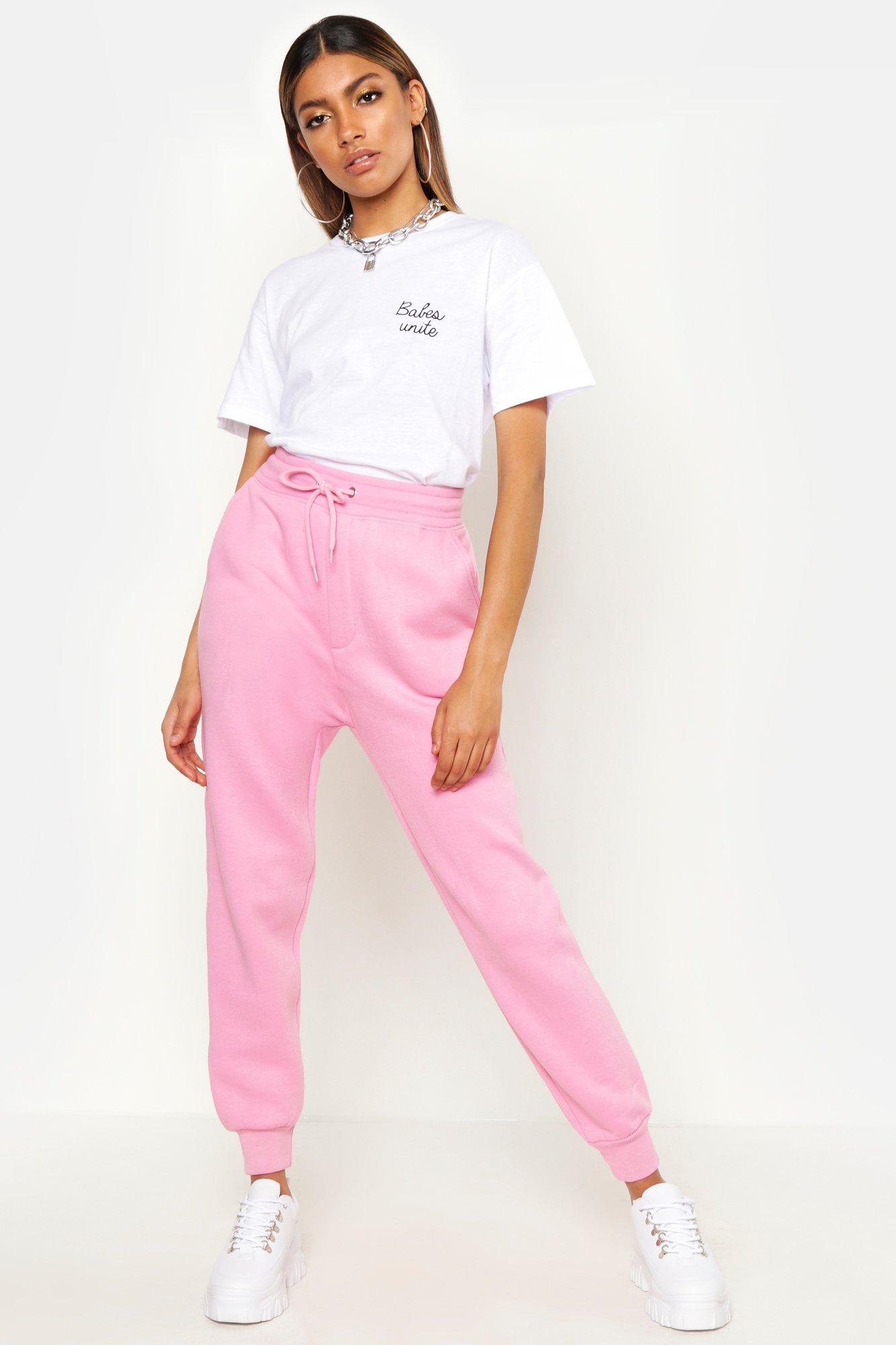 baby pink joggers womens