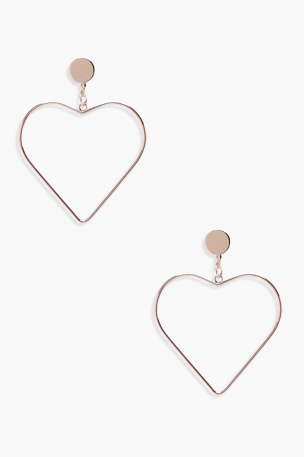 

Серьги-гвоздики Heart, Розовое золото