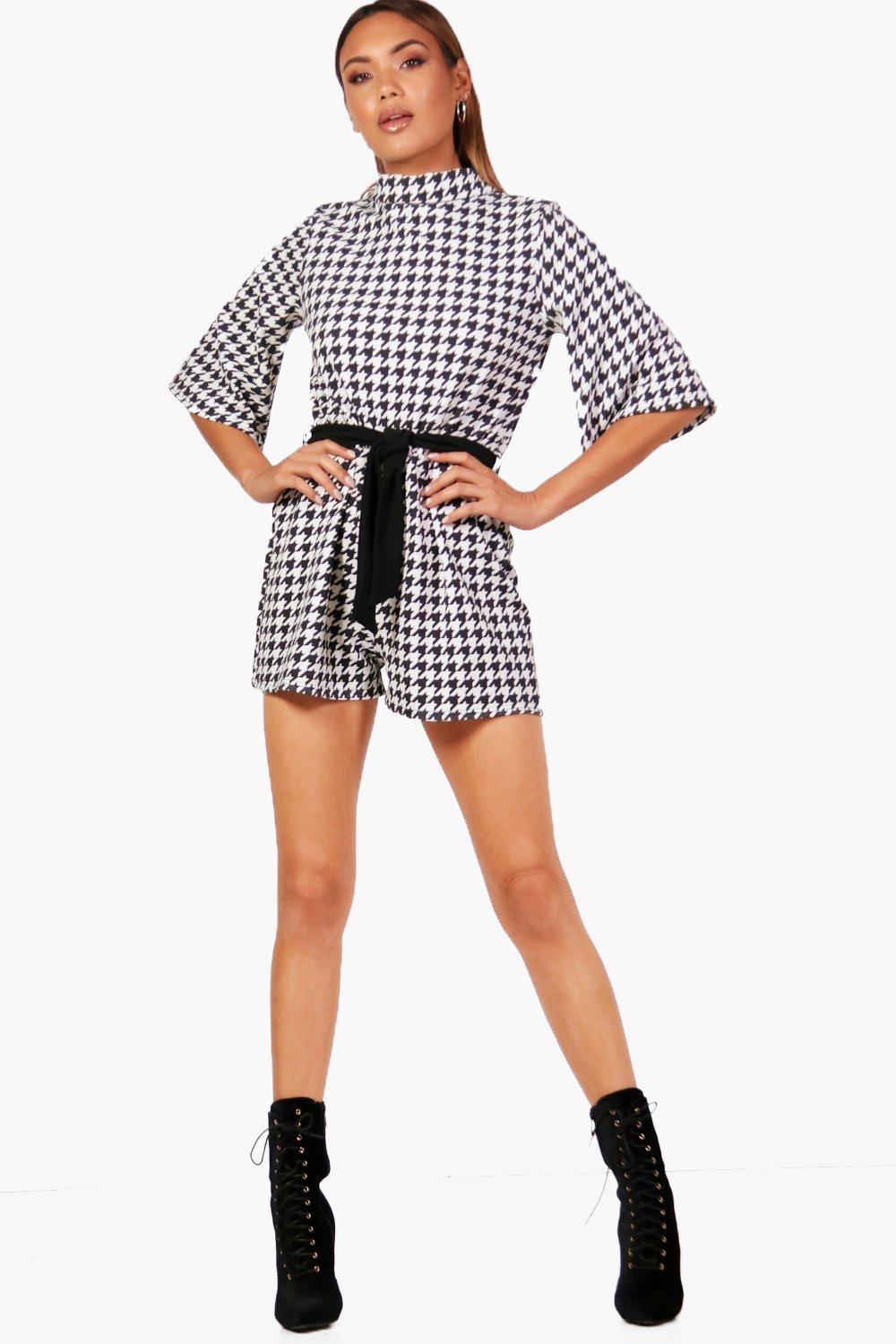 flare sleeve playsuit