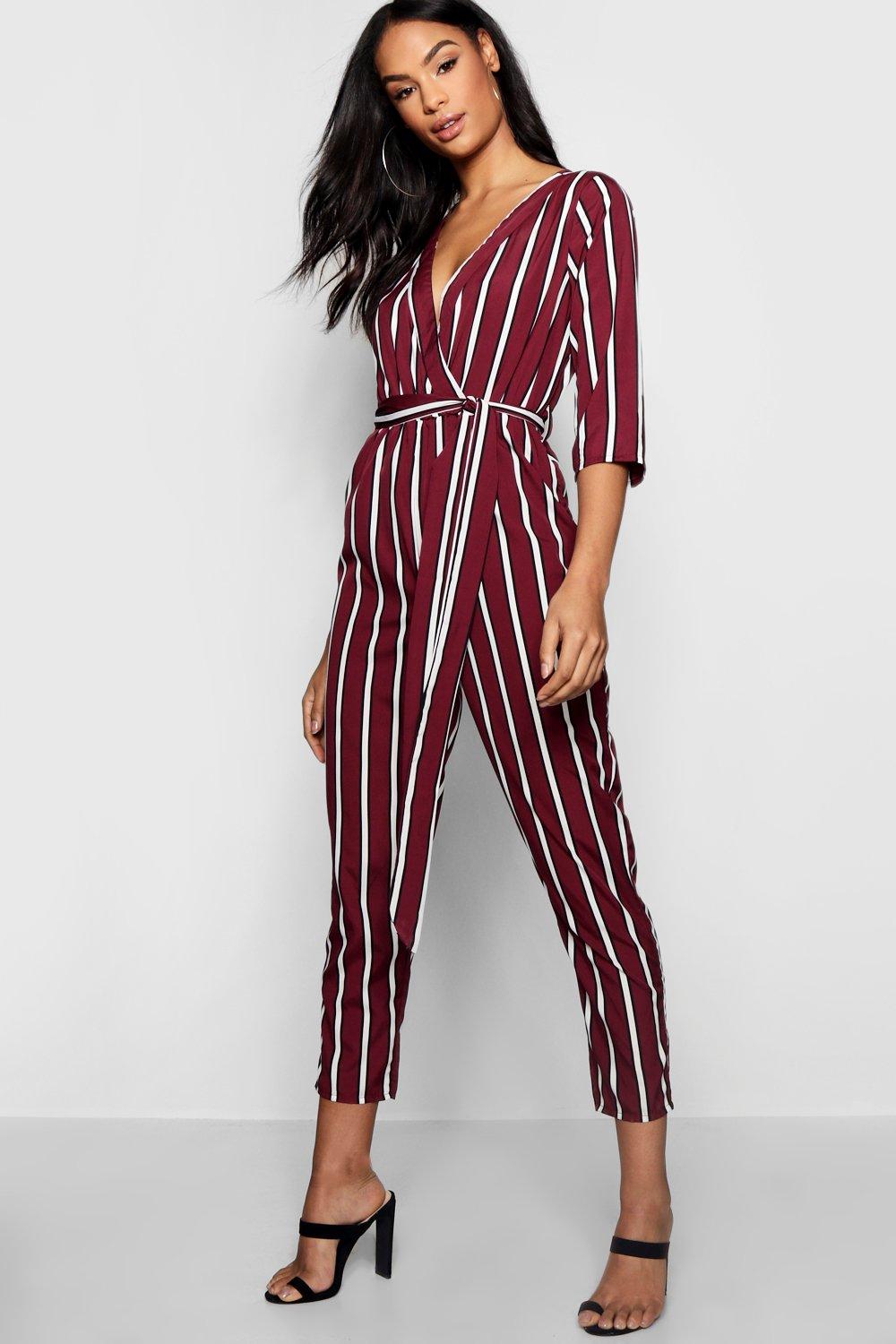 tie belt jumpsuit