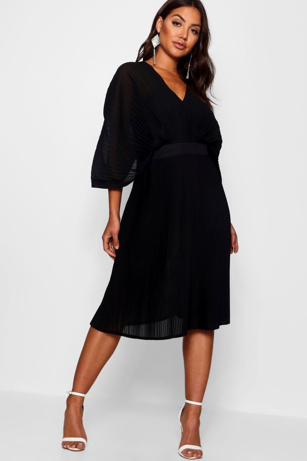 midi batwing dress