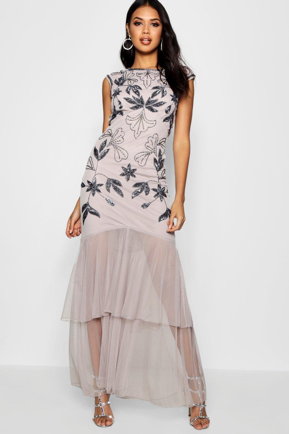 boohoo boutique embellished maxi dress