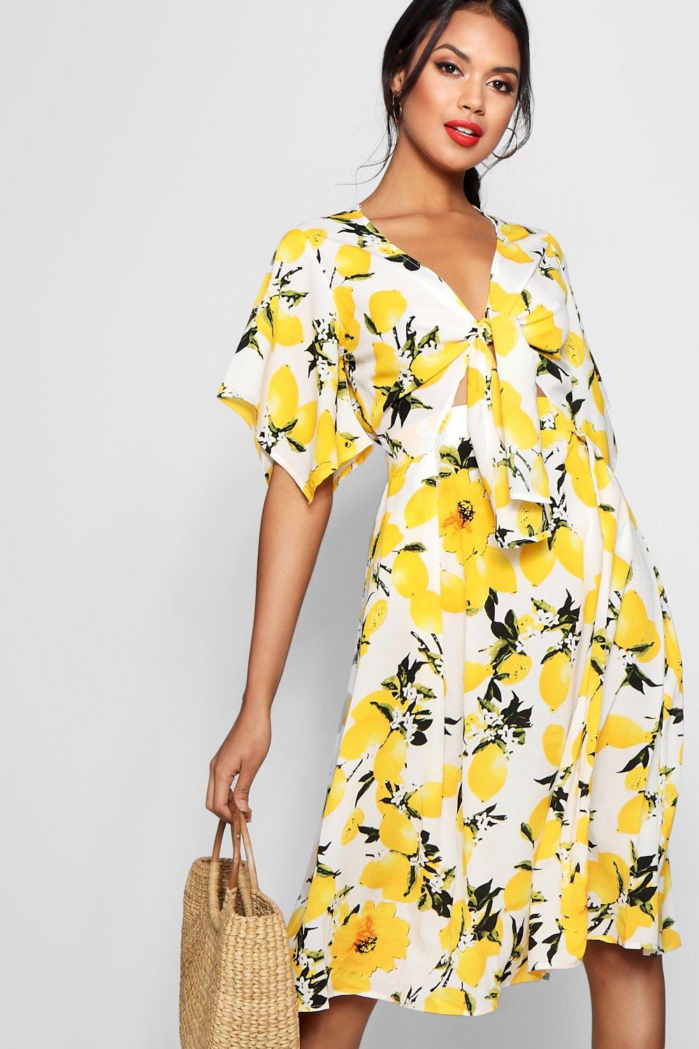 yellow lemon dress