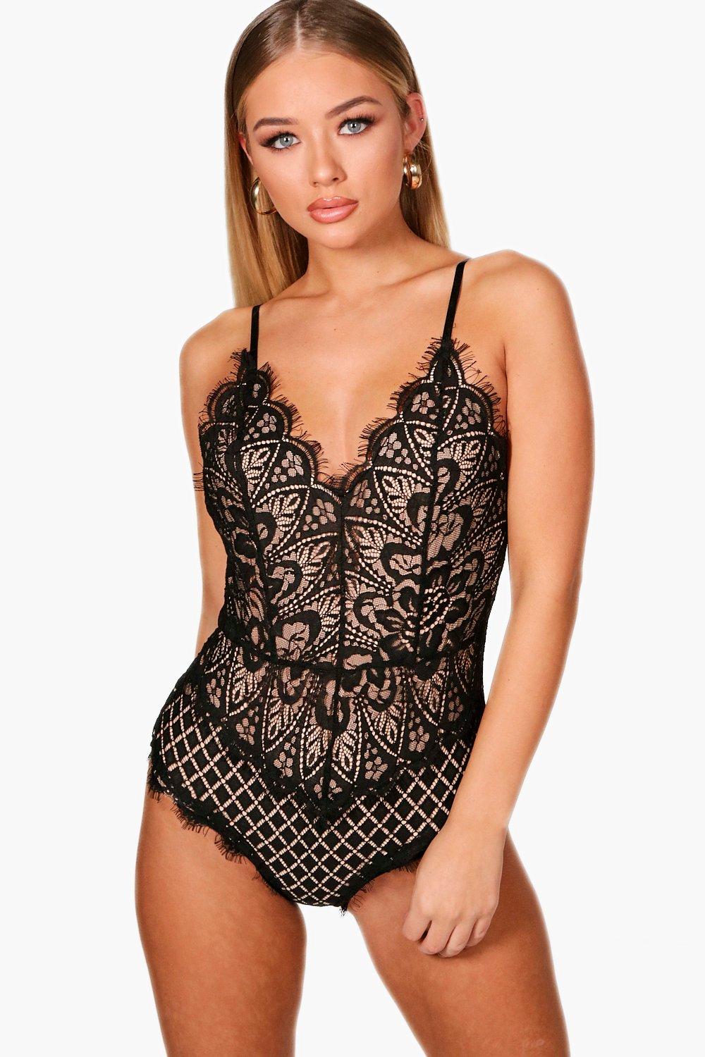 black eyelash bodysuit