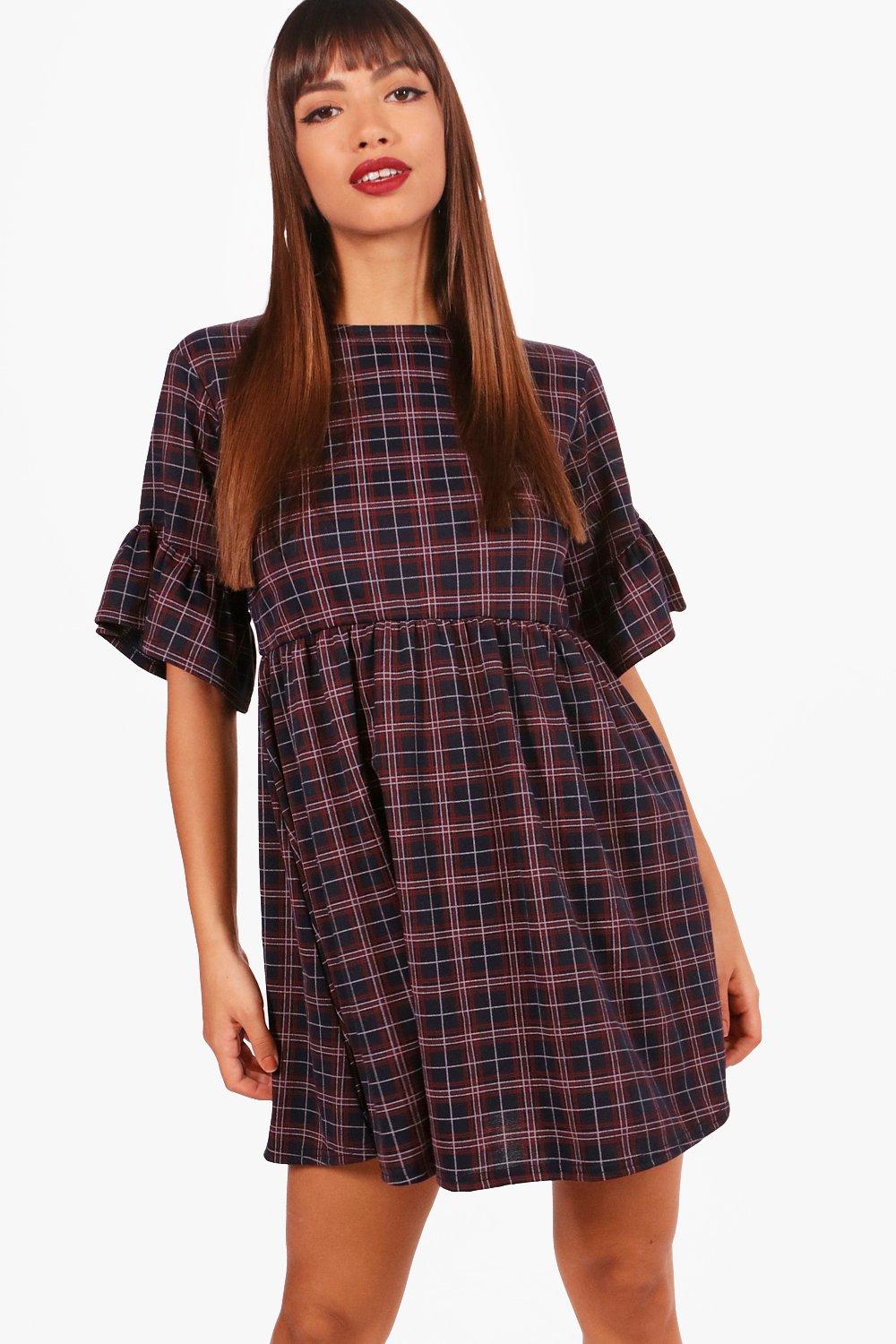 tartan smock dress