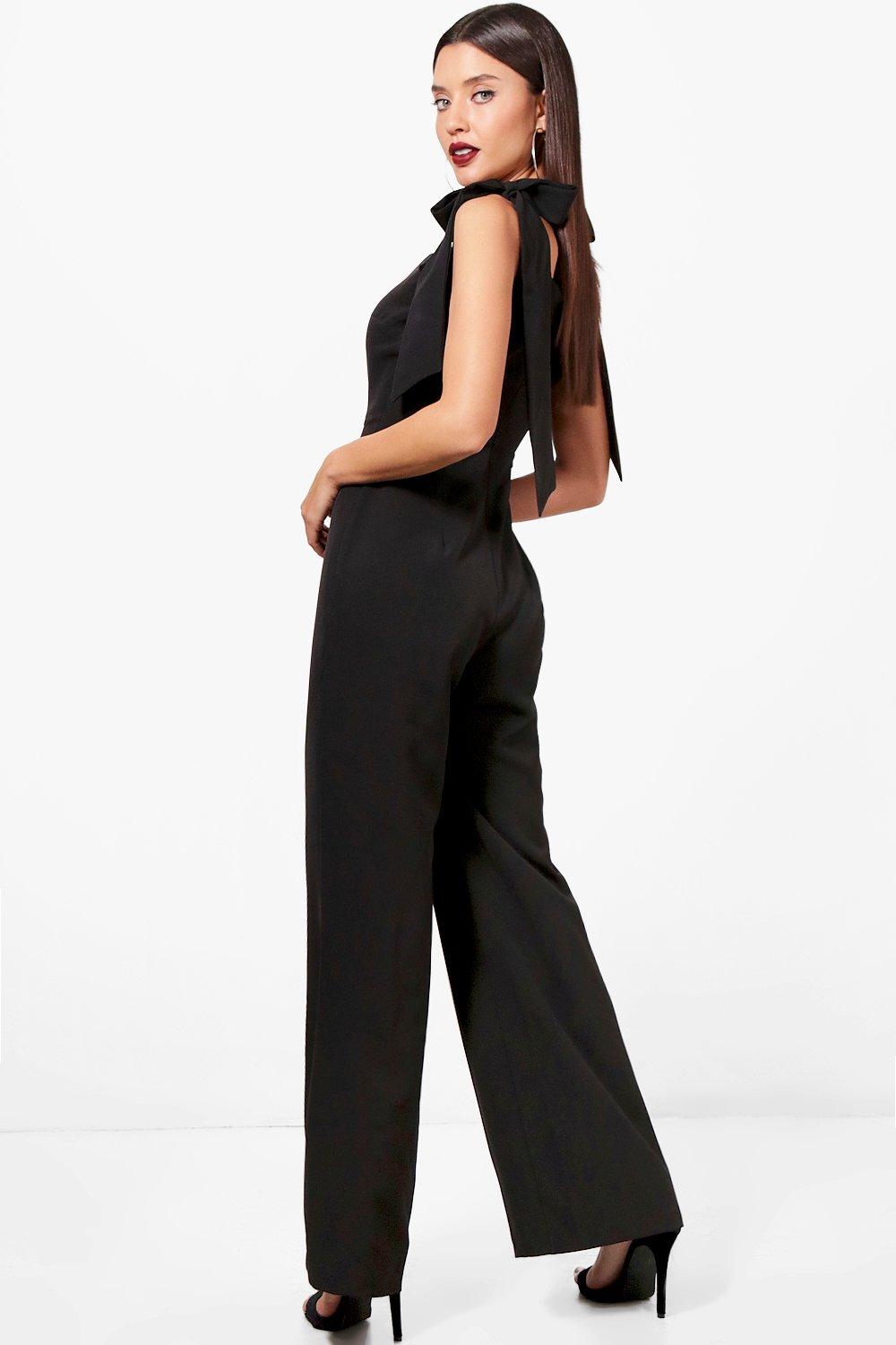 tie sleeve jumpsuit