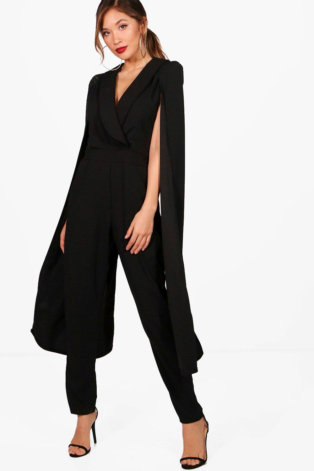 boohoo cape jumpsuit