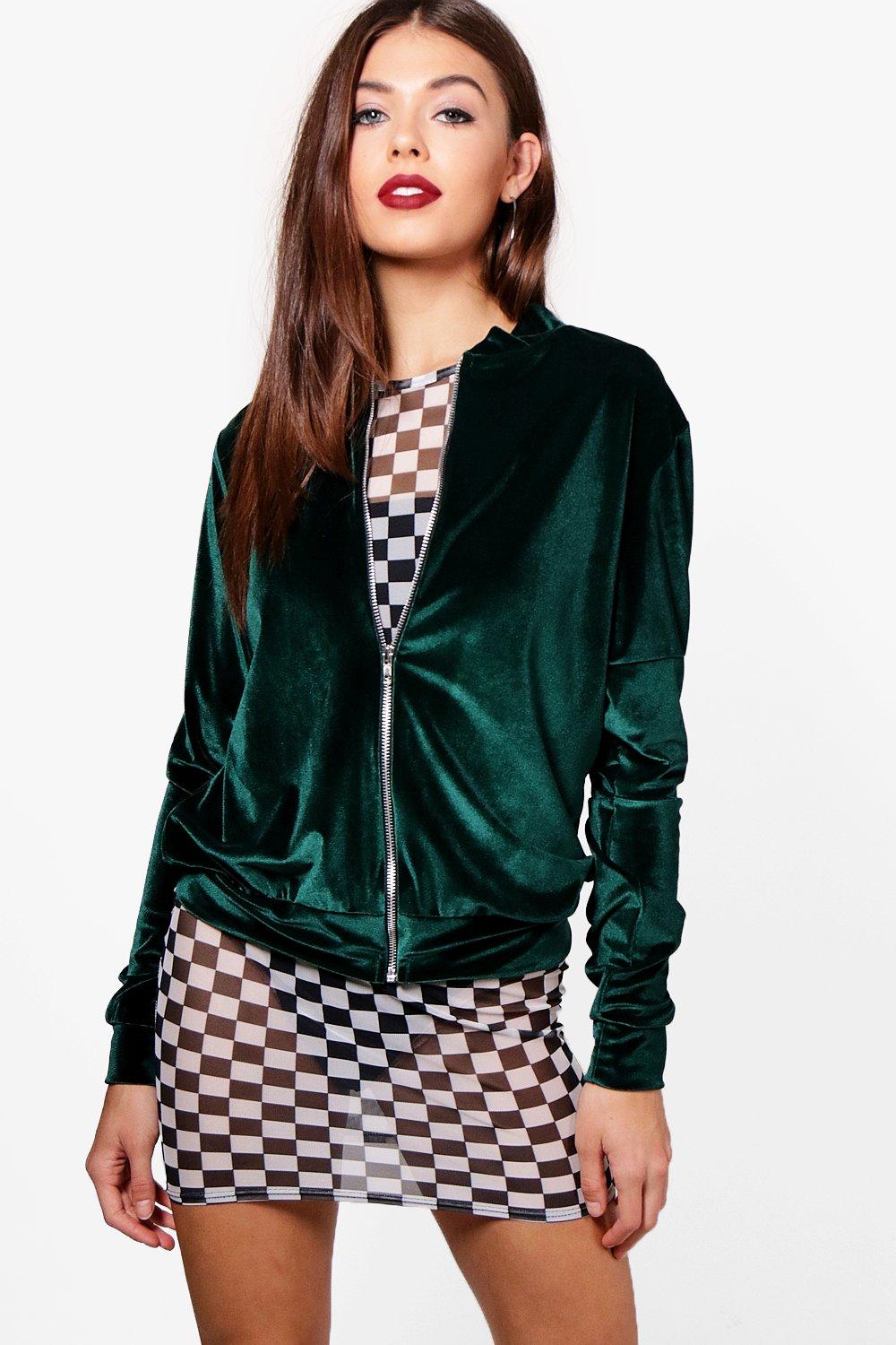 Luxe Velvet Bomber Jacket