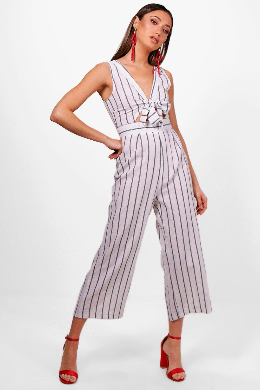 jumpsuit tie front