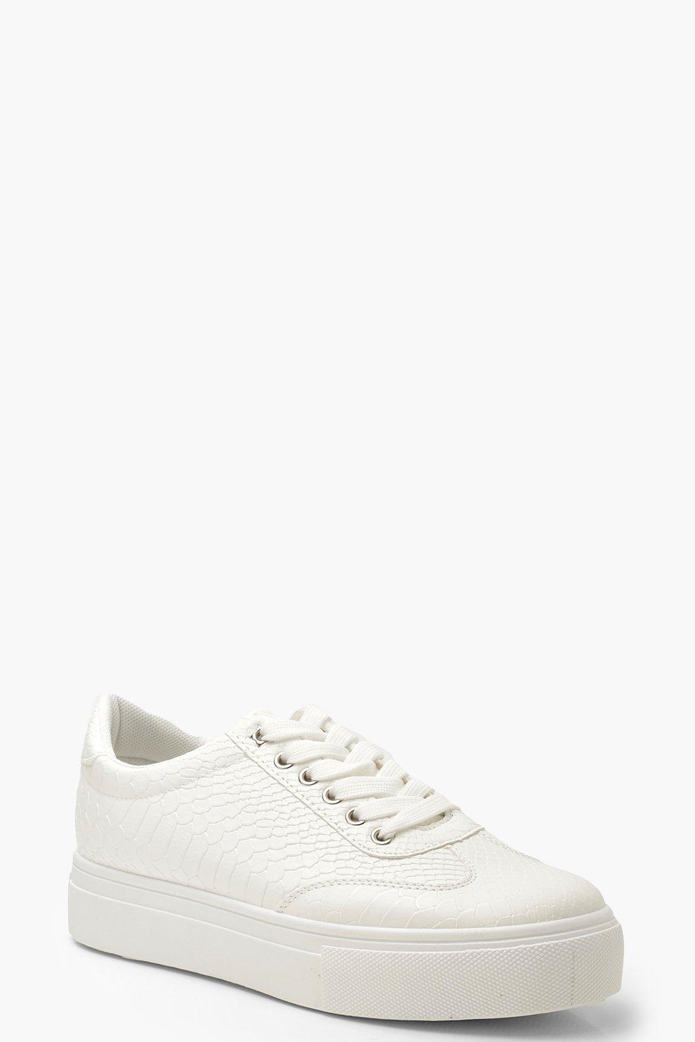 simple white trainers