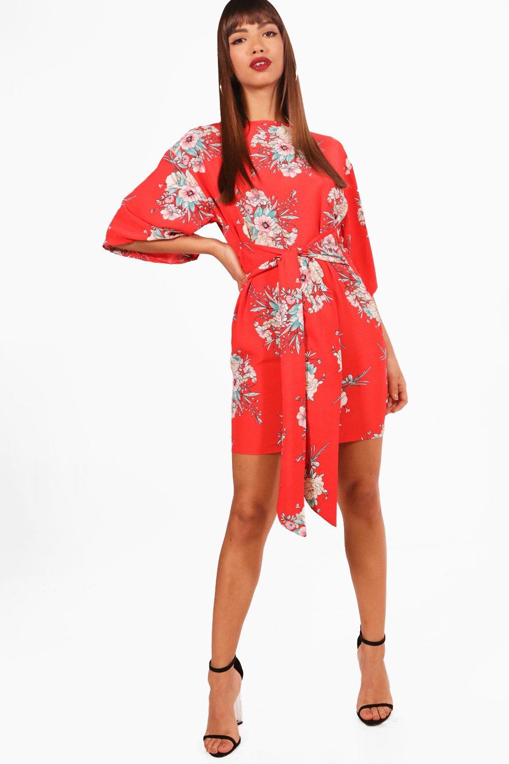 kimono shift dress