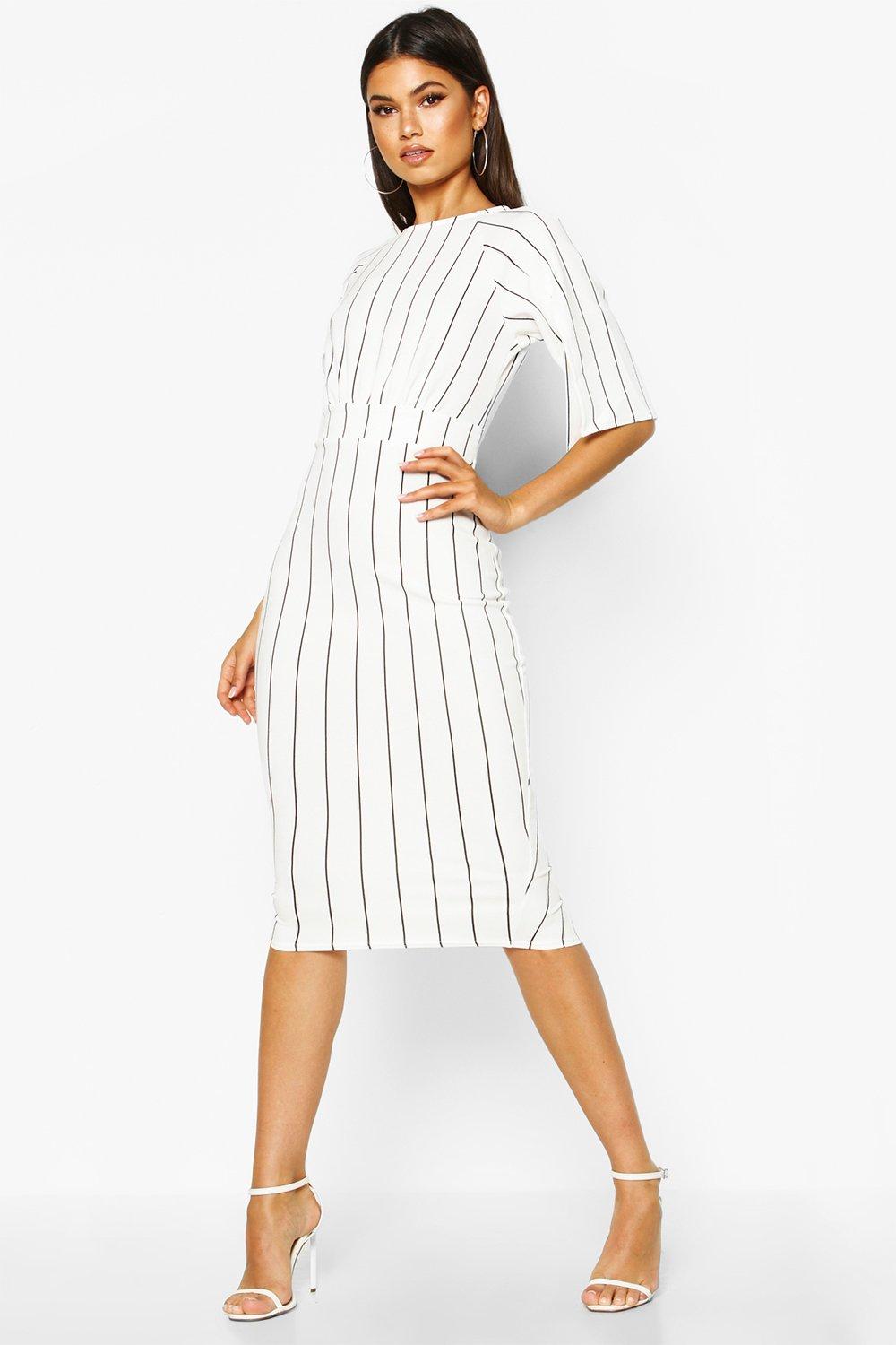 boohoo split sleeve dress