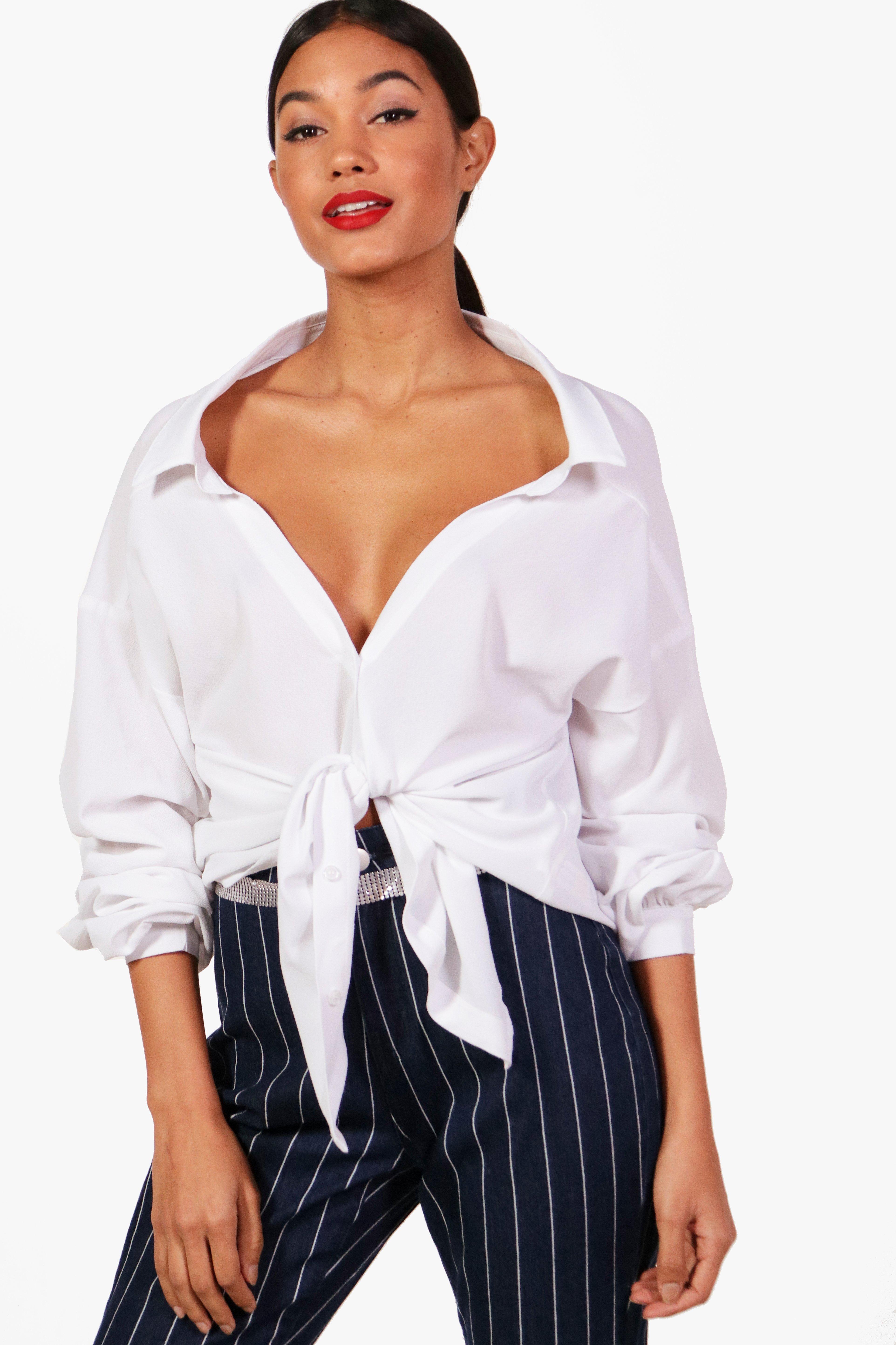 ruched tie flares