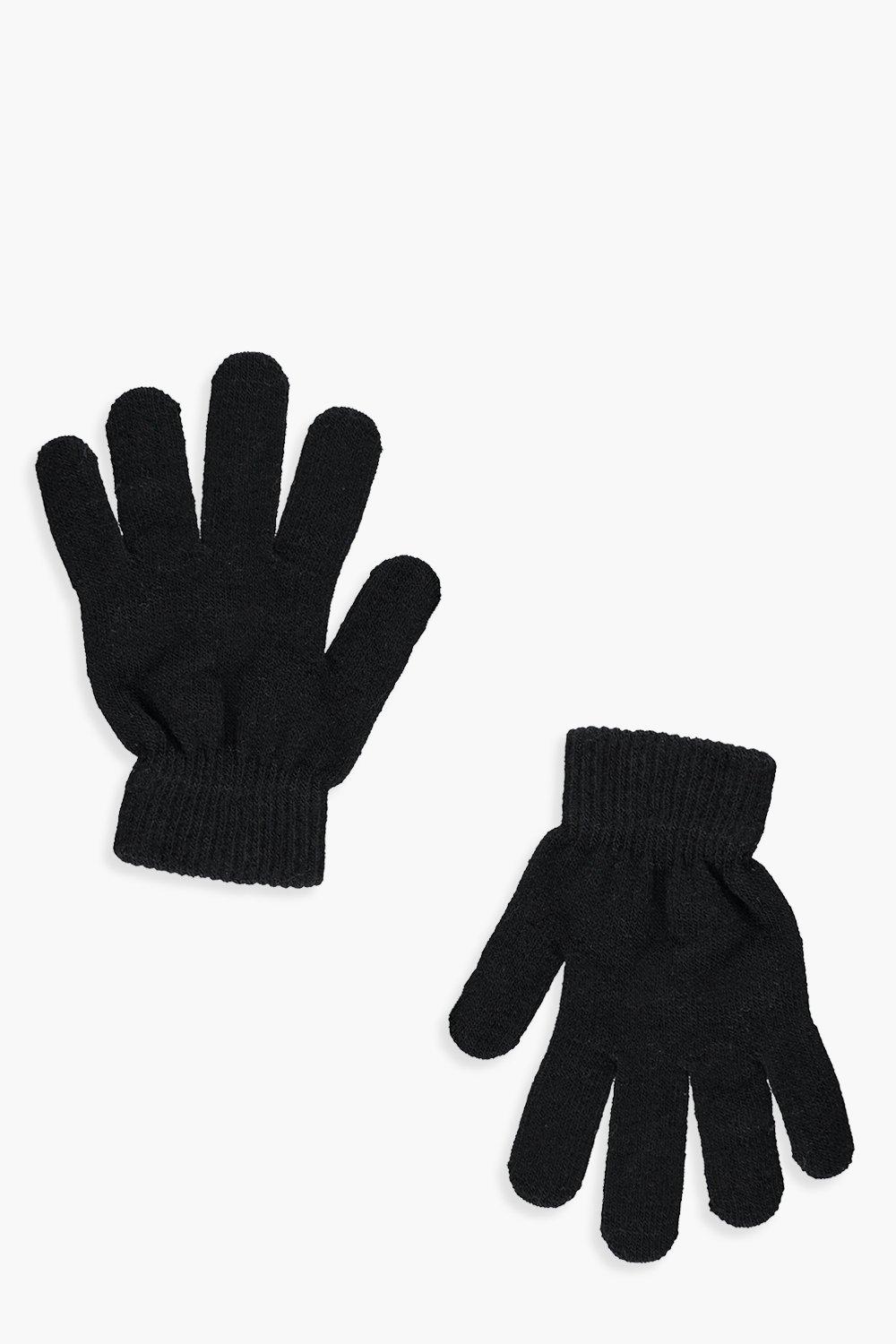 women's black thermal gloves