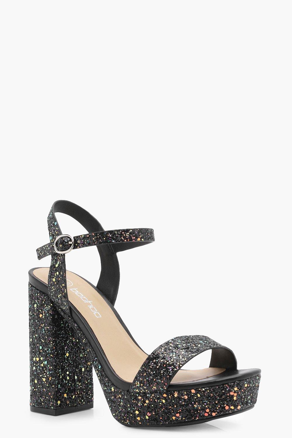 glitter wide fit shoes